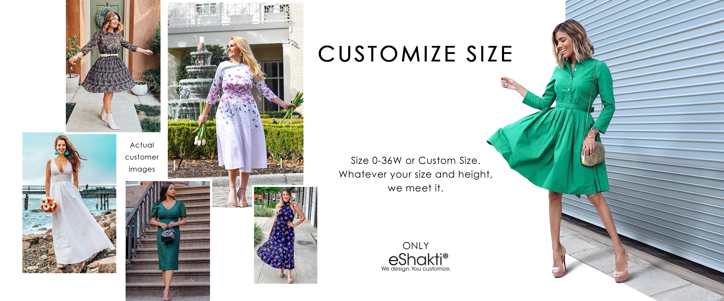 eShakti Custom Clothing Women's Fashion Clothing Sizes 036W Custom