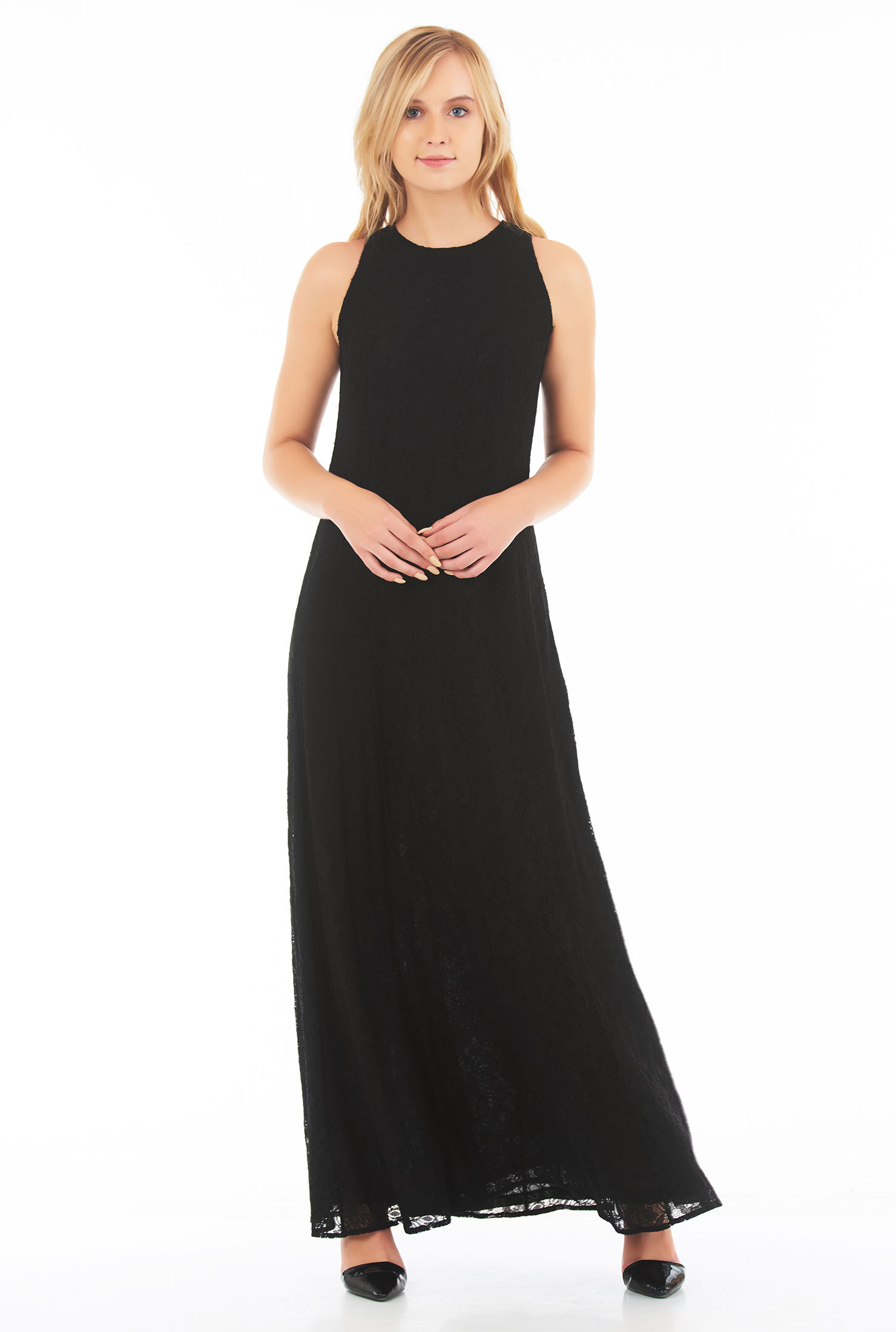 maxi shift dress