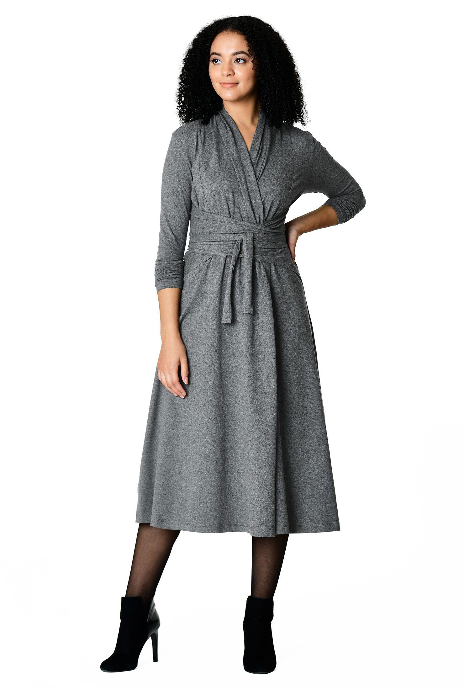 Wrap Around Neck Dress Top Sellers, UP TO 59% OFF | www.aramanatural.es