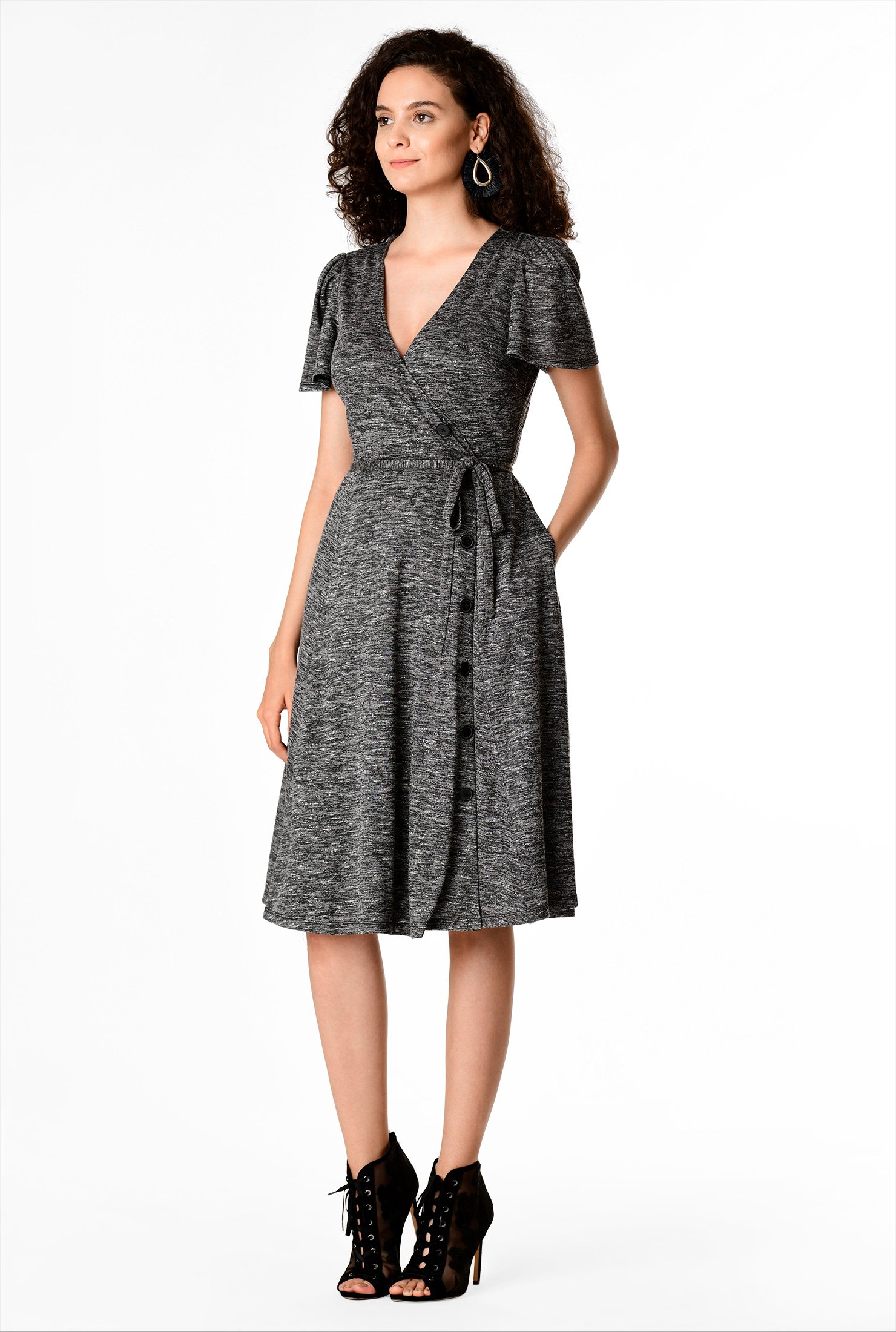 side wrap dress