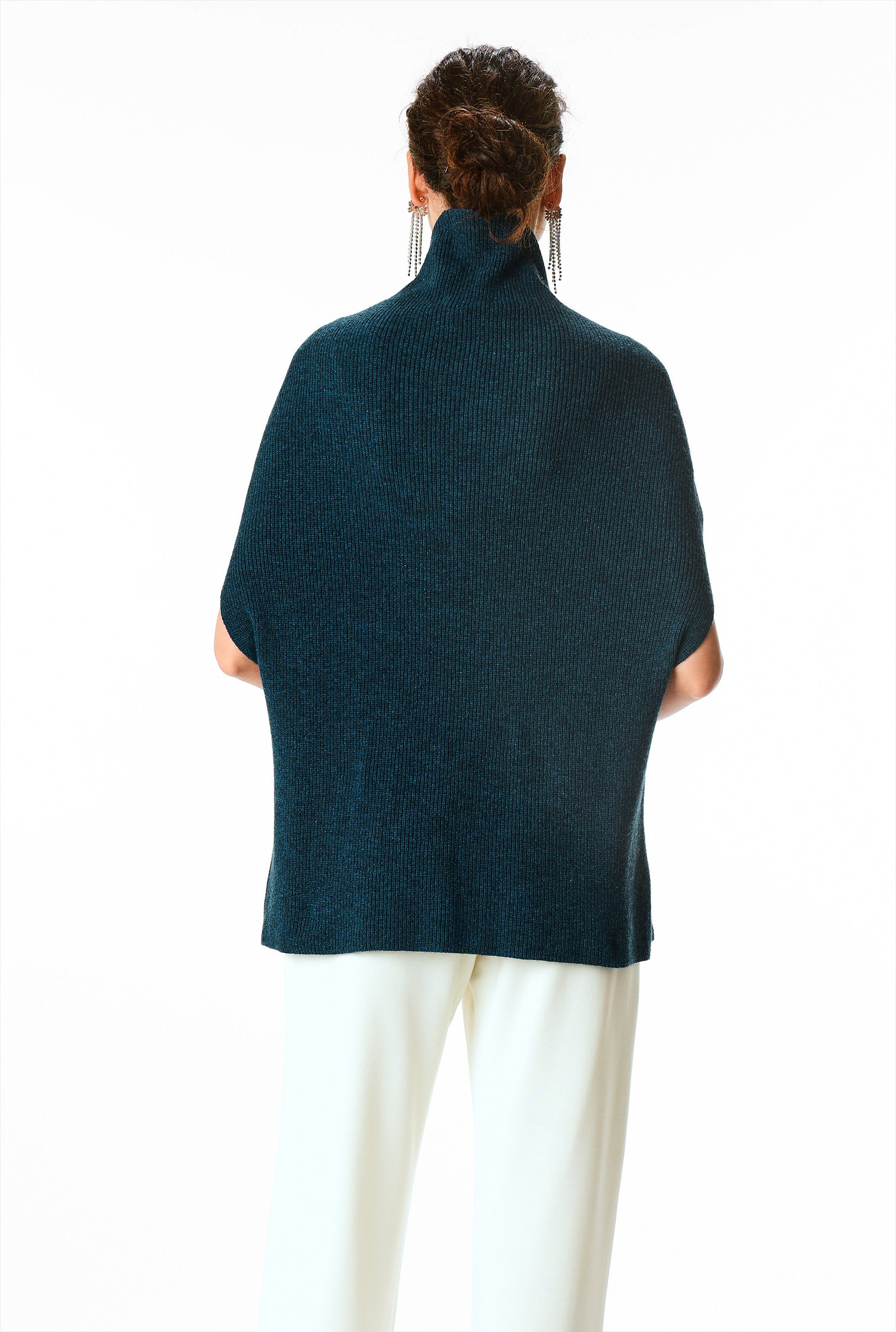 Rib Knit Cashmere Pullover