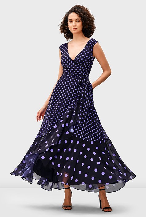 Eshakti polka clearance dot dress