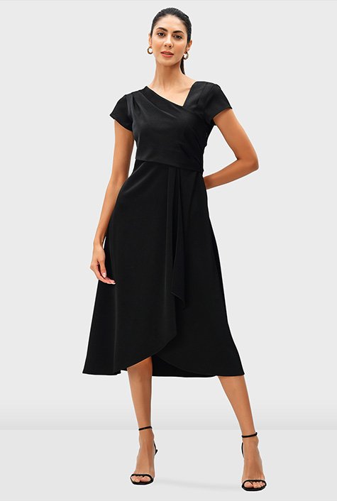 Draped Hem Dress