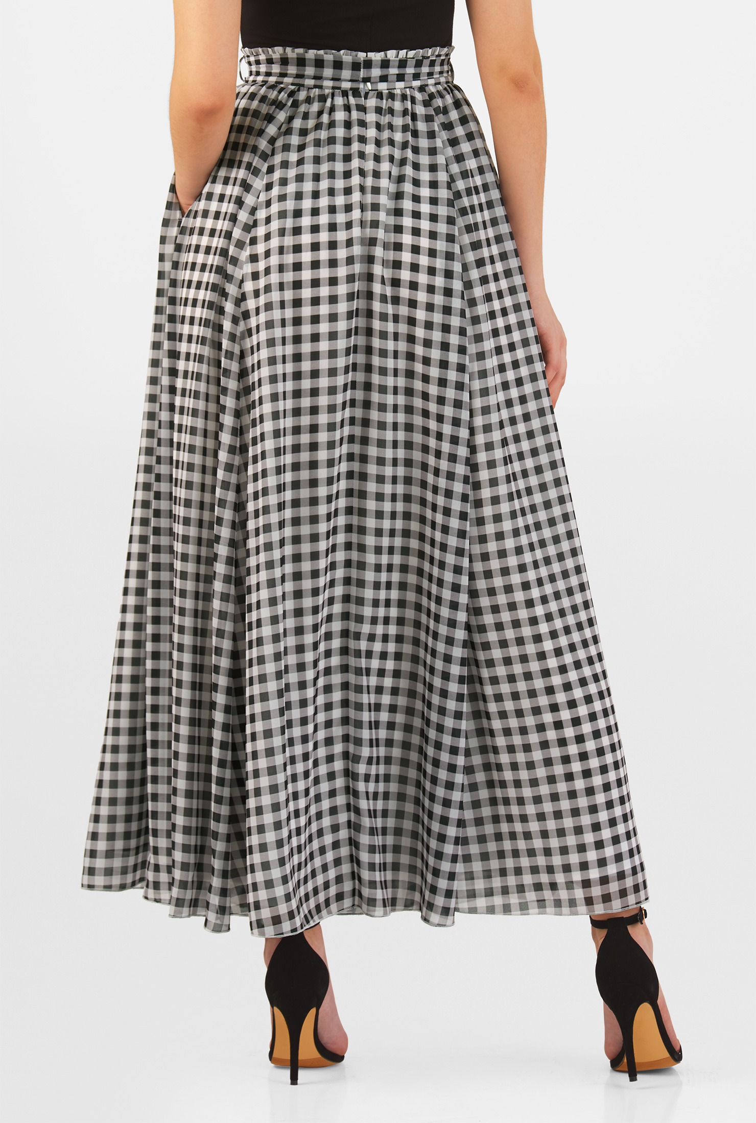 【I AM MARI】Gingham Check Sheer Flare Long Skirt ★ IMG_0397_2048x.jpg?v=1722097317