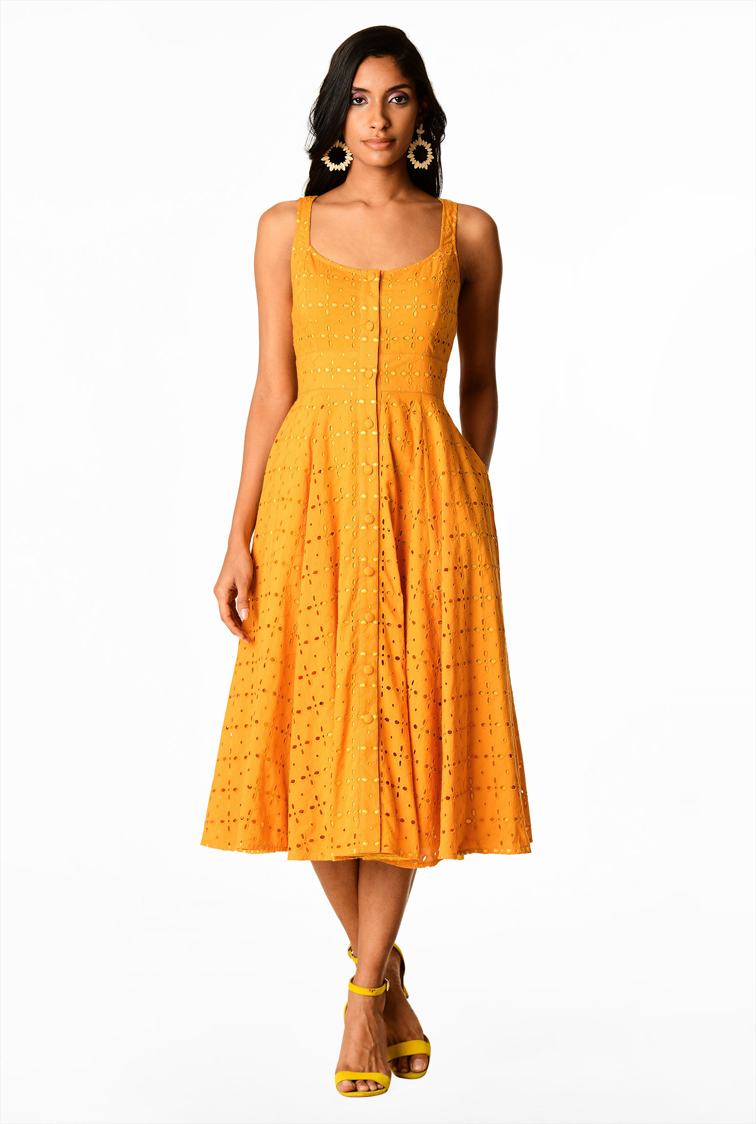 floral cotton sundress