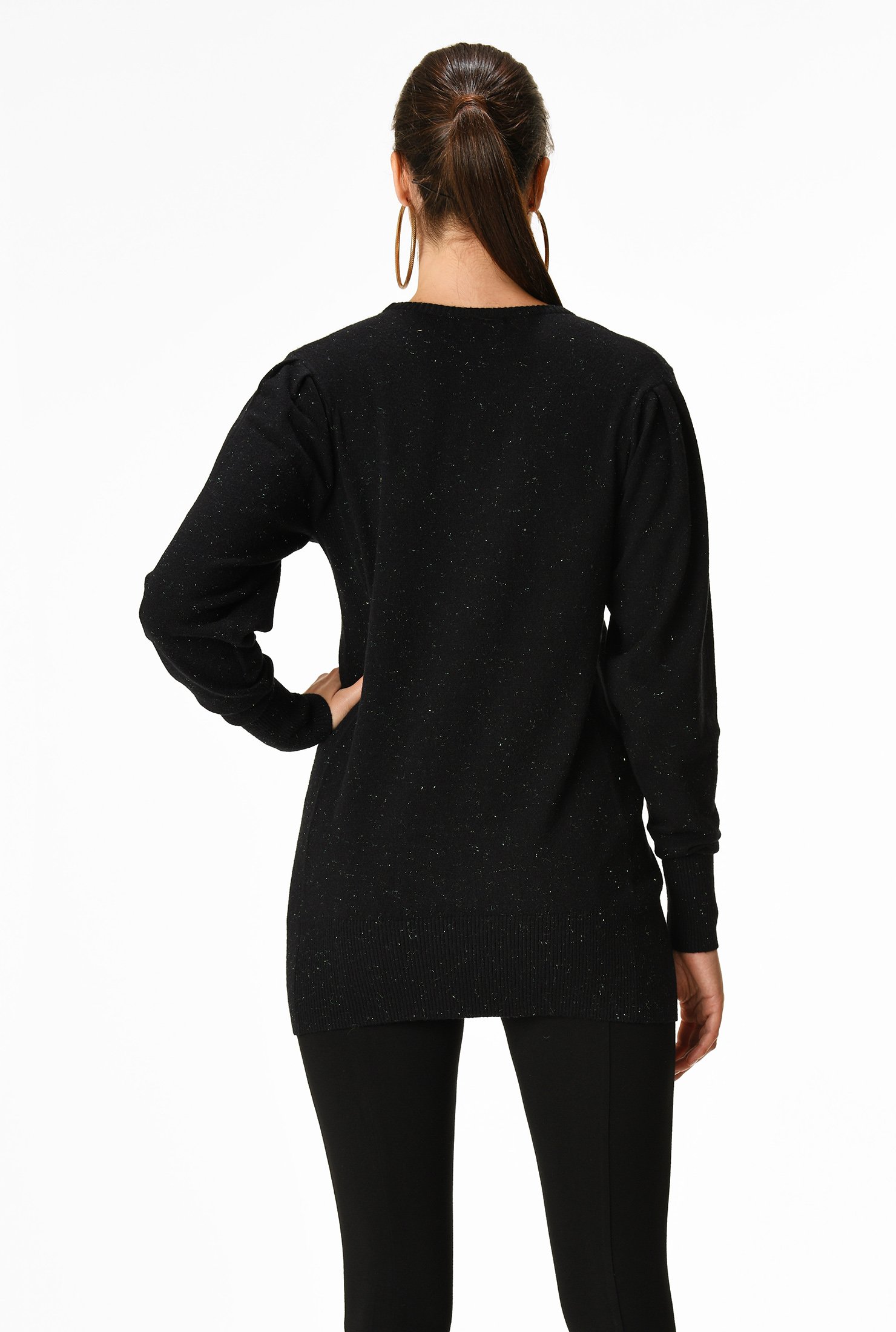 sweatshirt with extra long sleeves