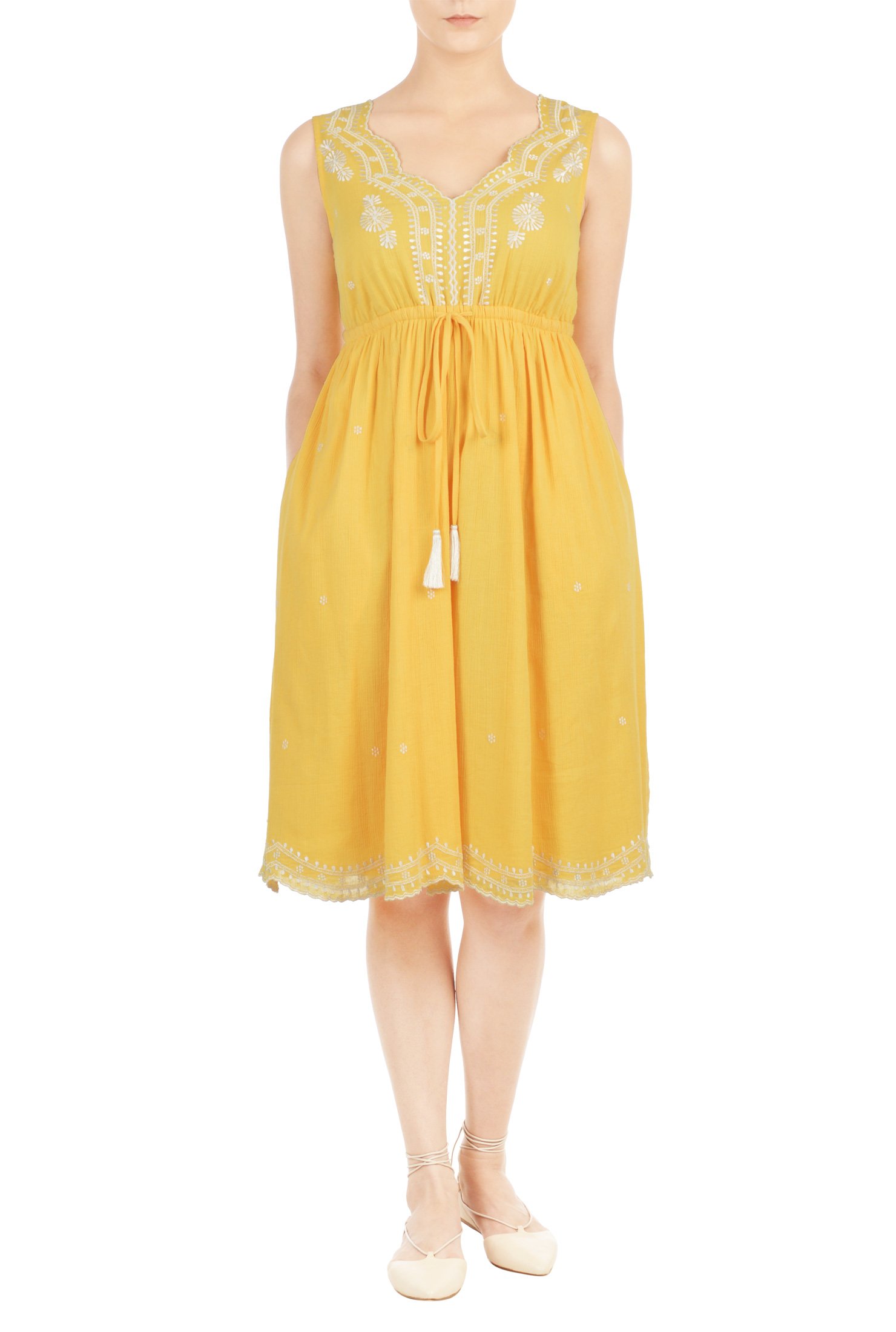 eshakti yellow dress