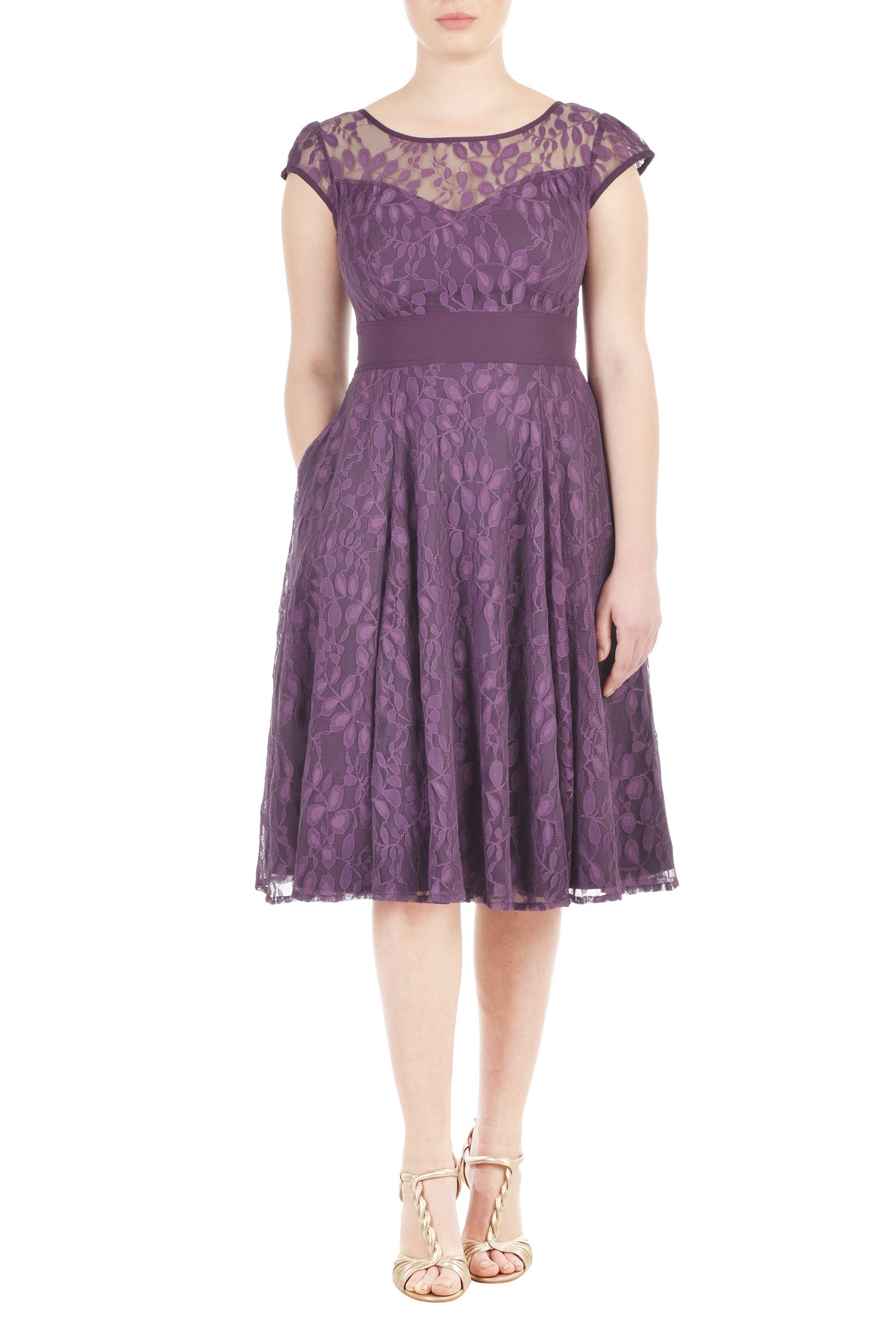 eshakti purple dress