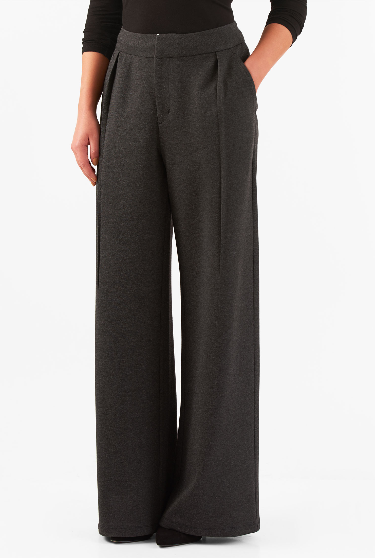 knit palazzo pants nike