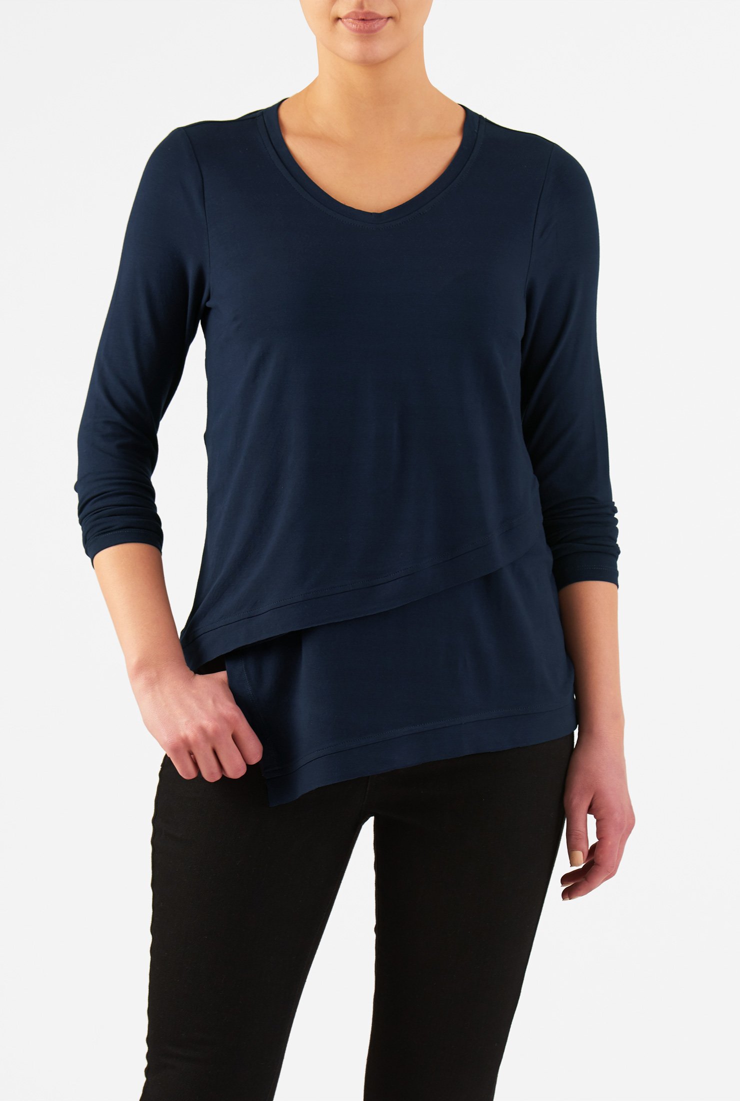 asymmetrical hem shirt