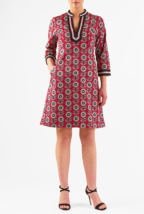 【新品未使用】Lace Trimmed Floral Dress Her lip to】Lace Trimmed Floral Dress