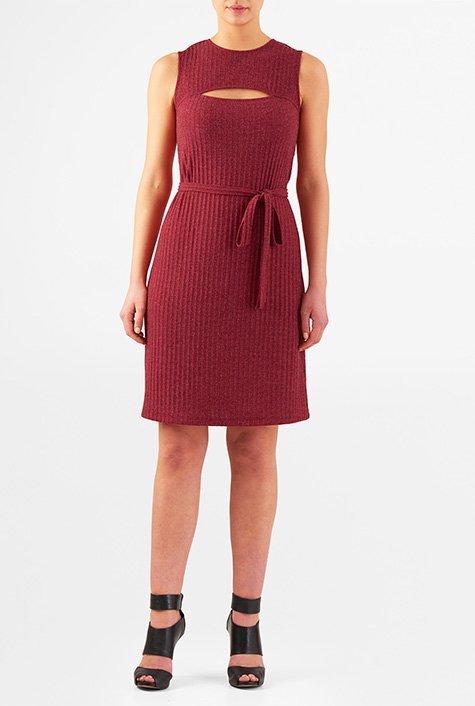 Below knee shift outlet dress