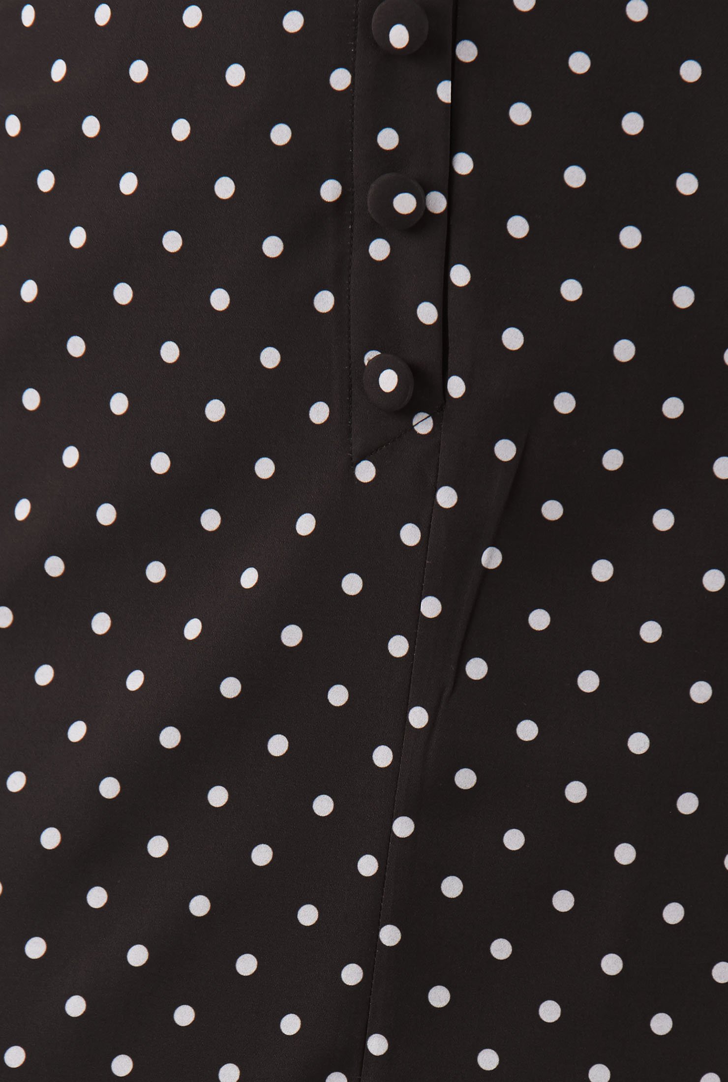 Shop Polka dot print crepe pencil skirt | eShakti