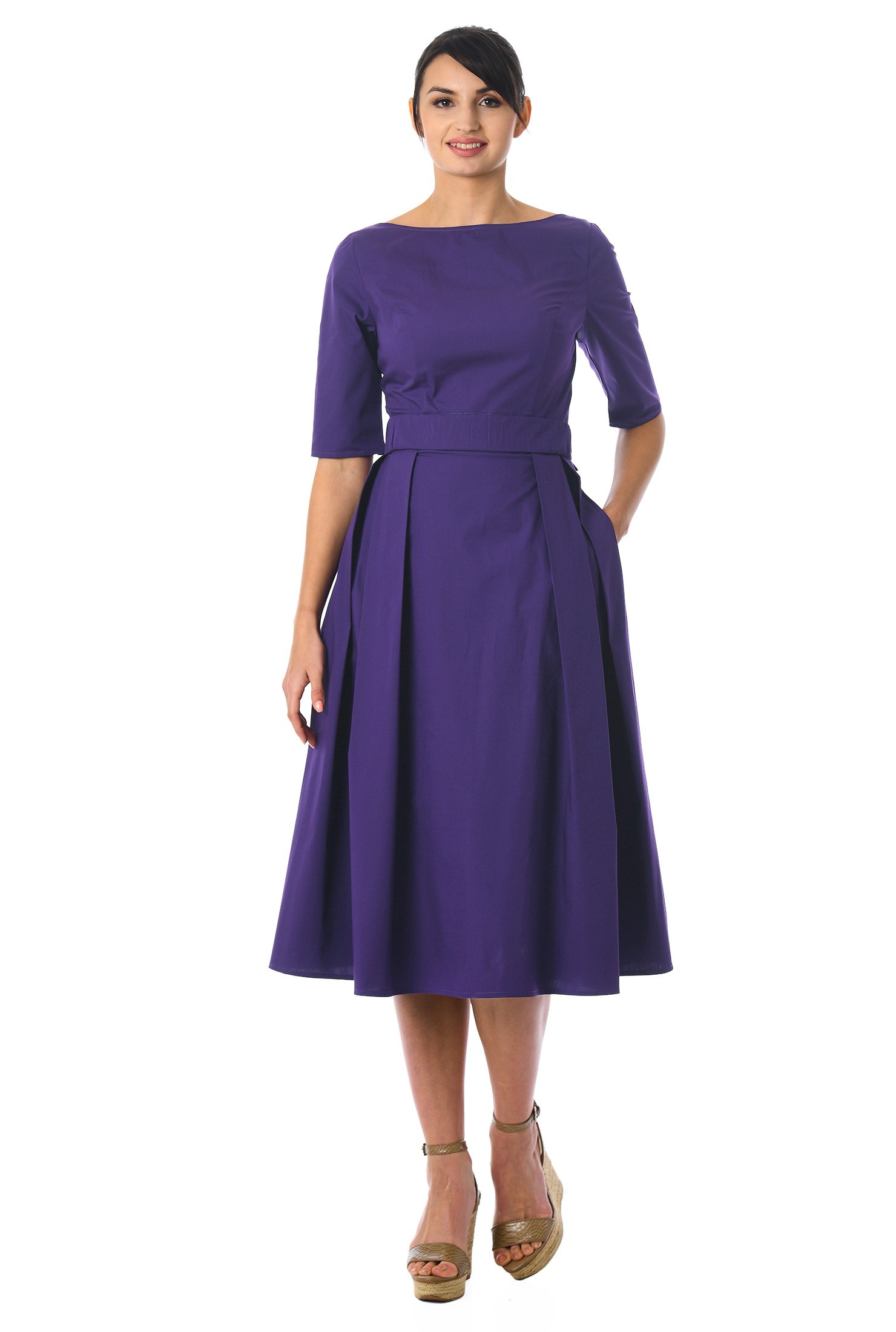 eshakti purple dress