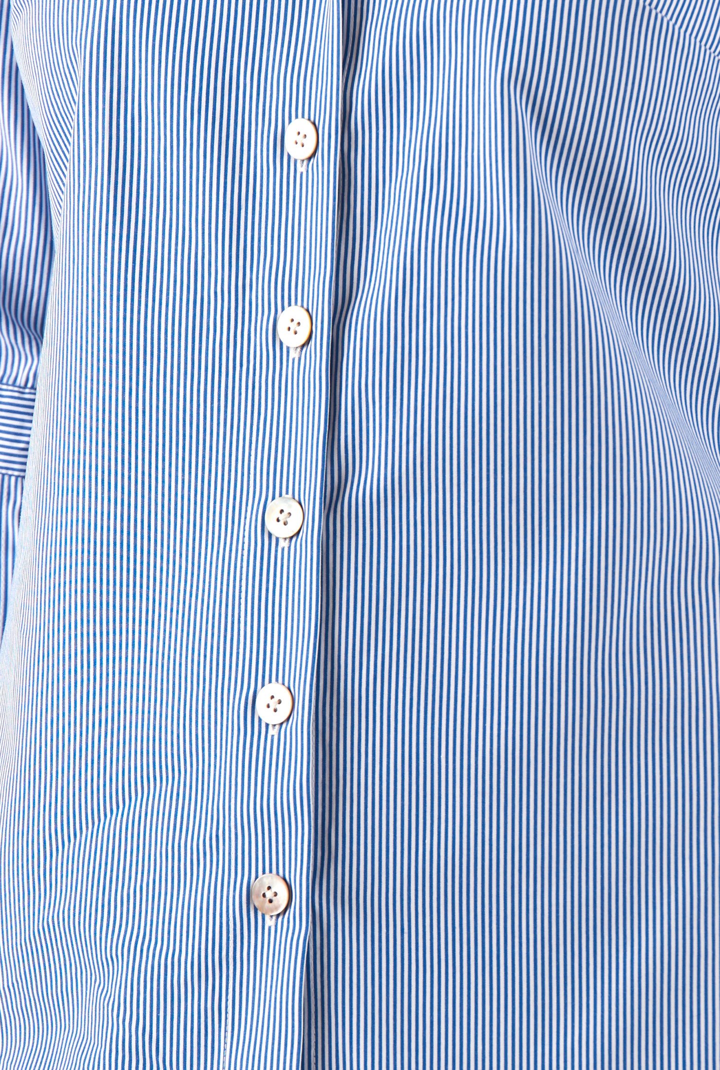 Shop Bow-tie pleat cuff pinstripe oxford cotton shirt | eShakti