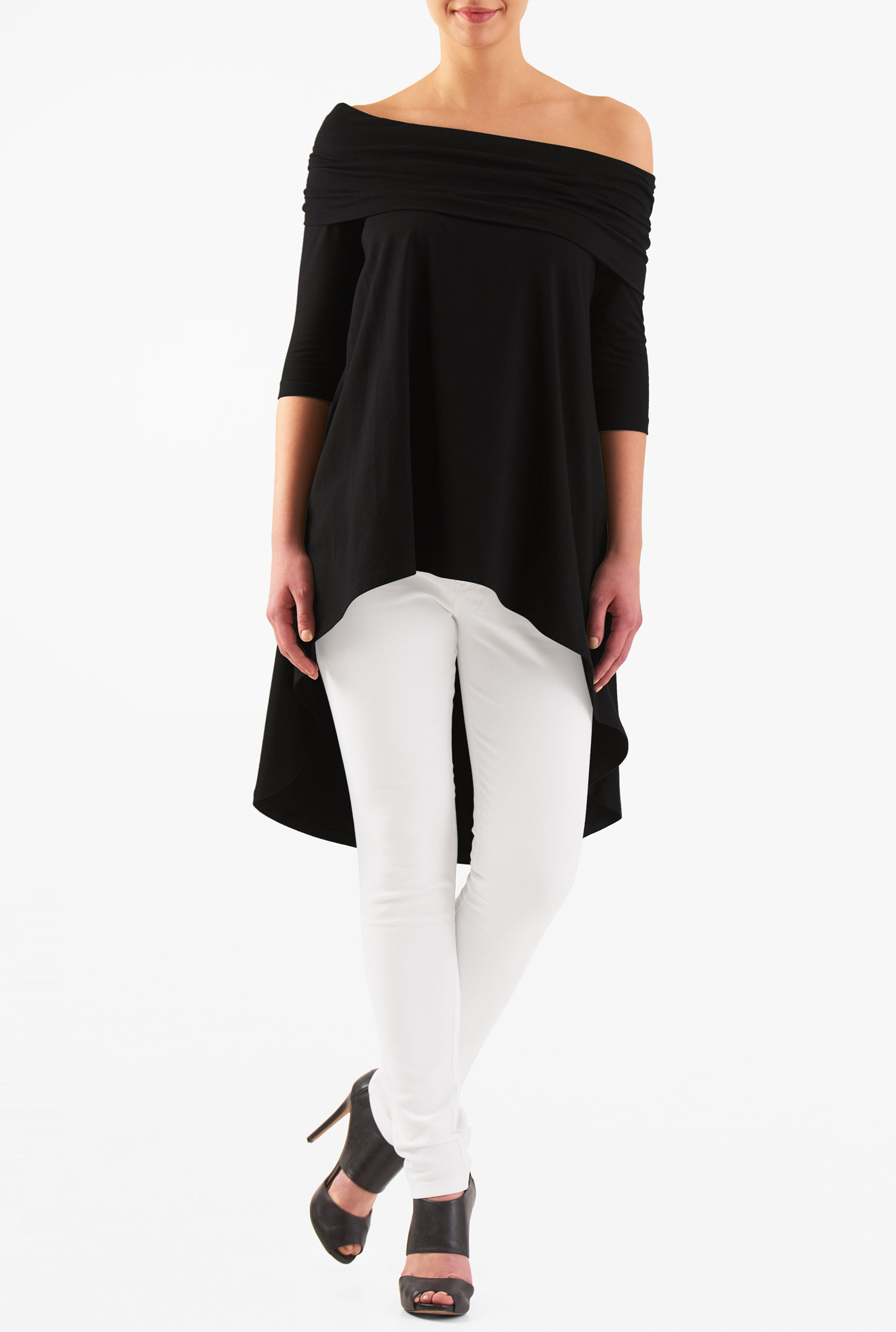 off shoulder cotton top
