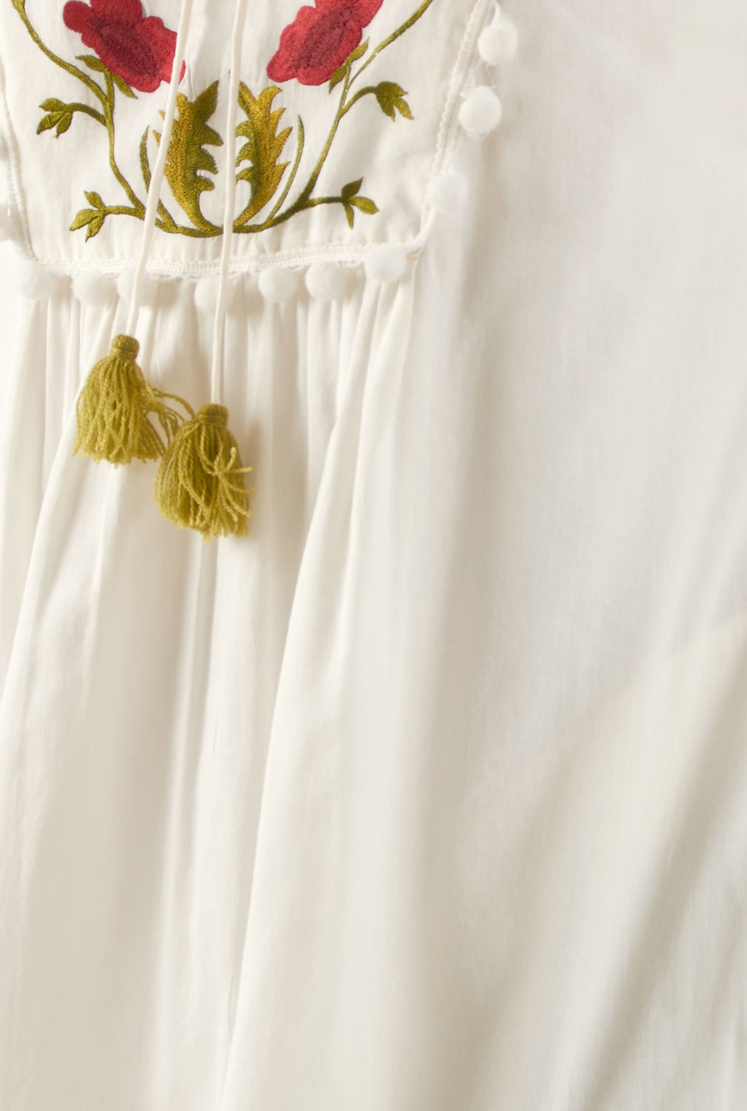 Shop Embellished cotton voile shift dress | eShakti