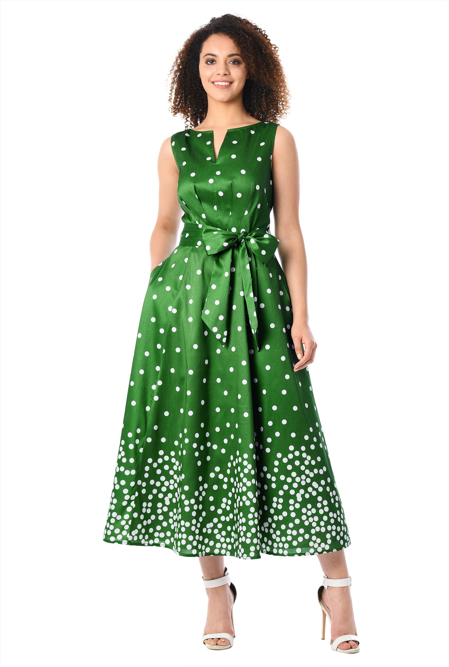 Polka Dot Print Dress Top Sellers, UP TO 58% OFF | www 