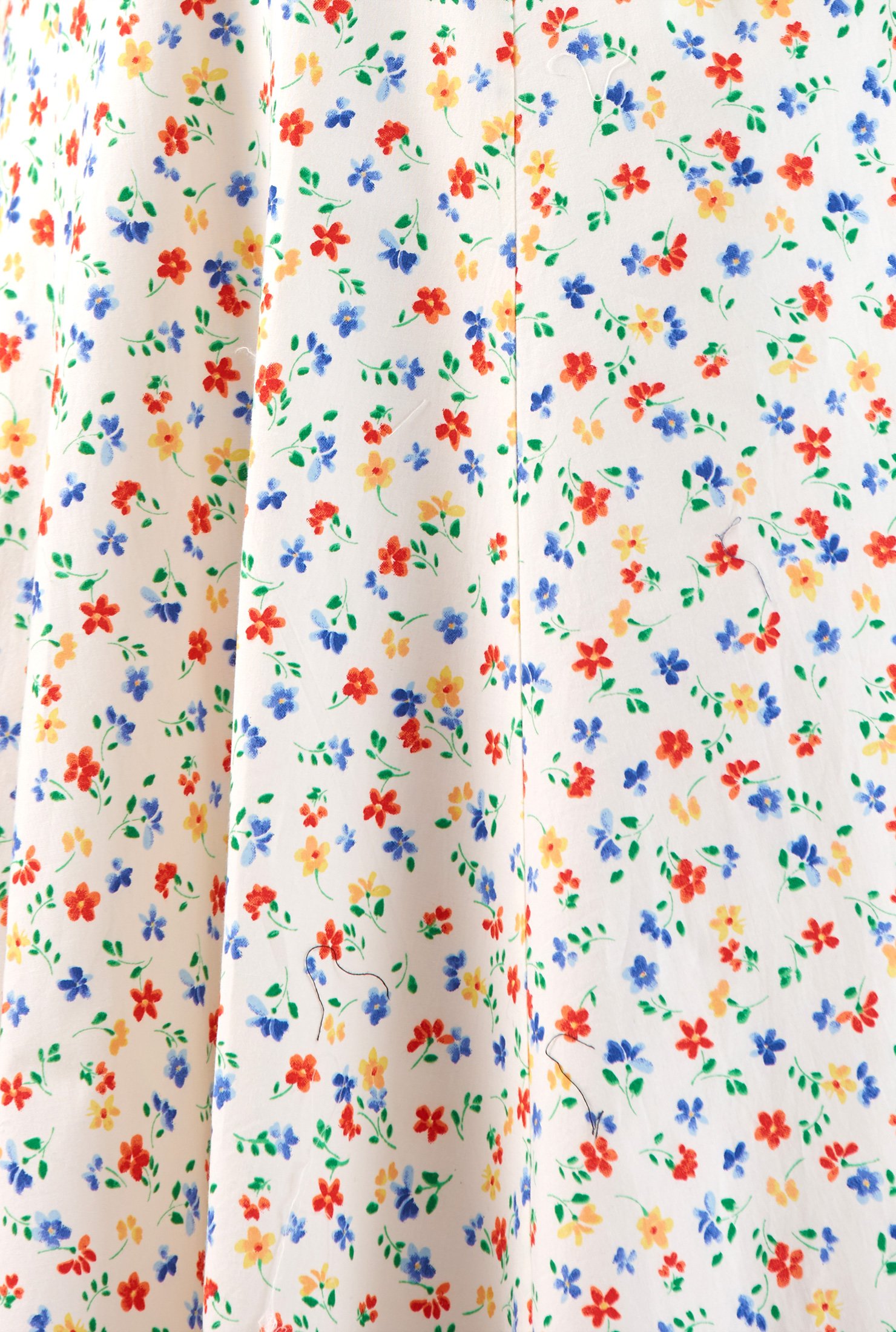 Shop Floral embellished trim print cotton dress | eShakti