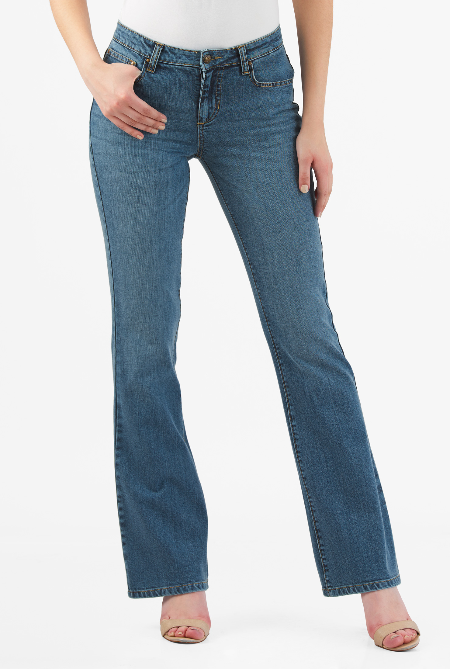 【NONCODE】Mosca vintage washing bootcut denim pants CL0049306ML.jpg
