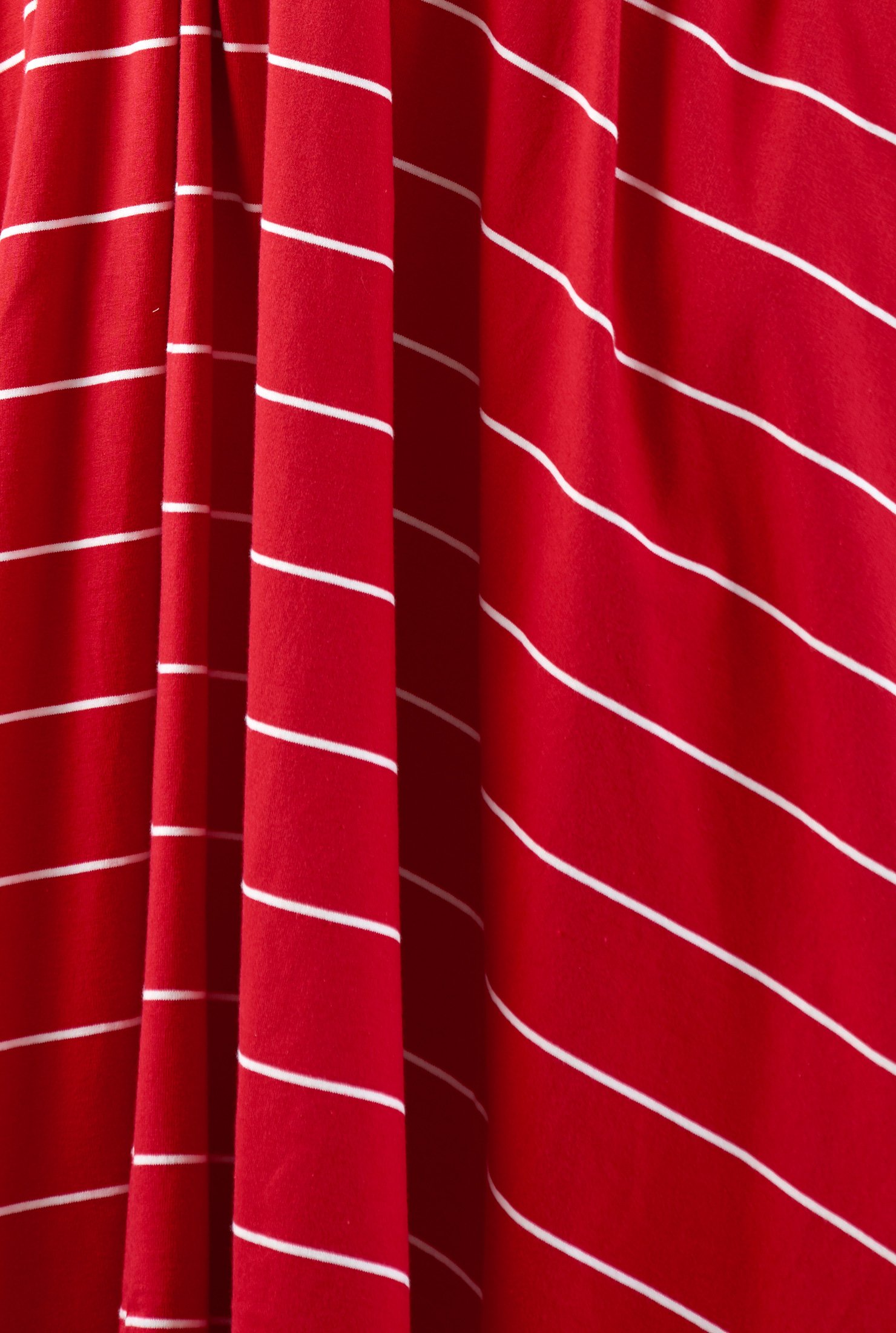 Shop Stripe cotton jersey knit belted dress | eShakti