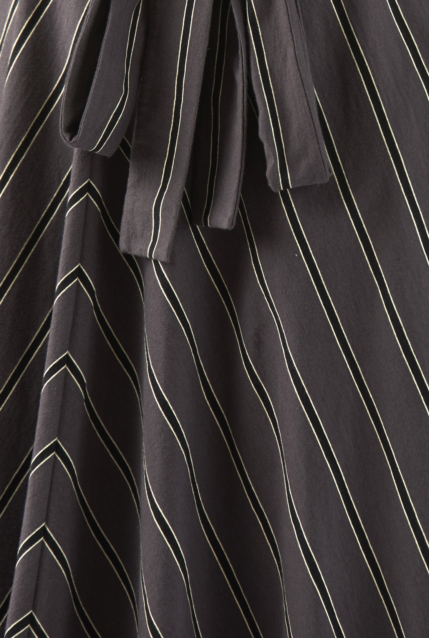 Shop Stripe cotton knit tie waist dress | eShakti