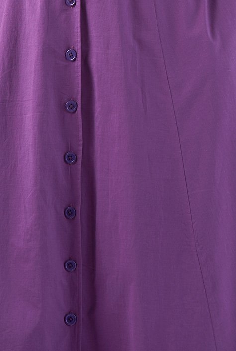 Shop Drop shoulder cotton cambric maxi shirtdress | eShakti