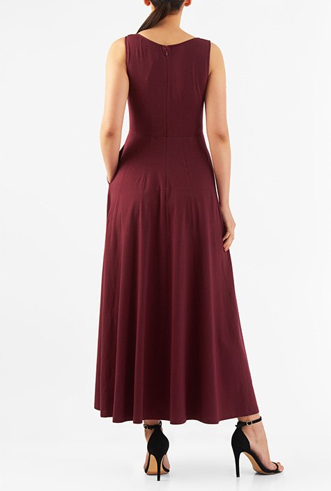 fit and flare maxi dress