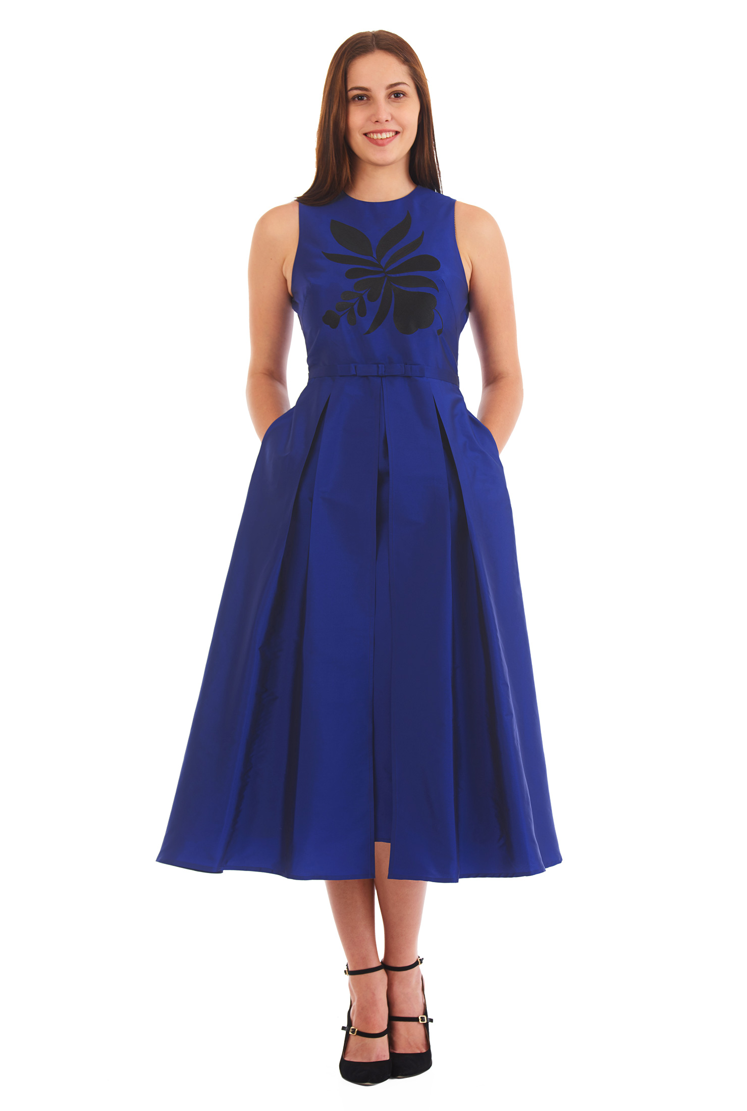 front bow tie dress
