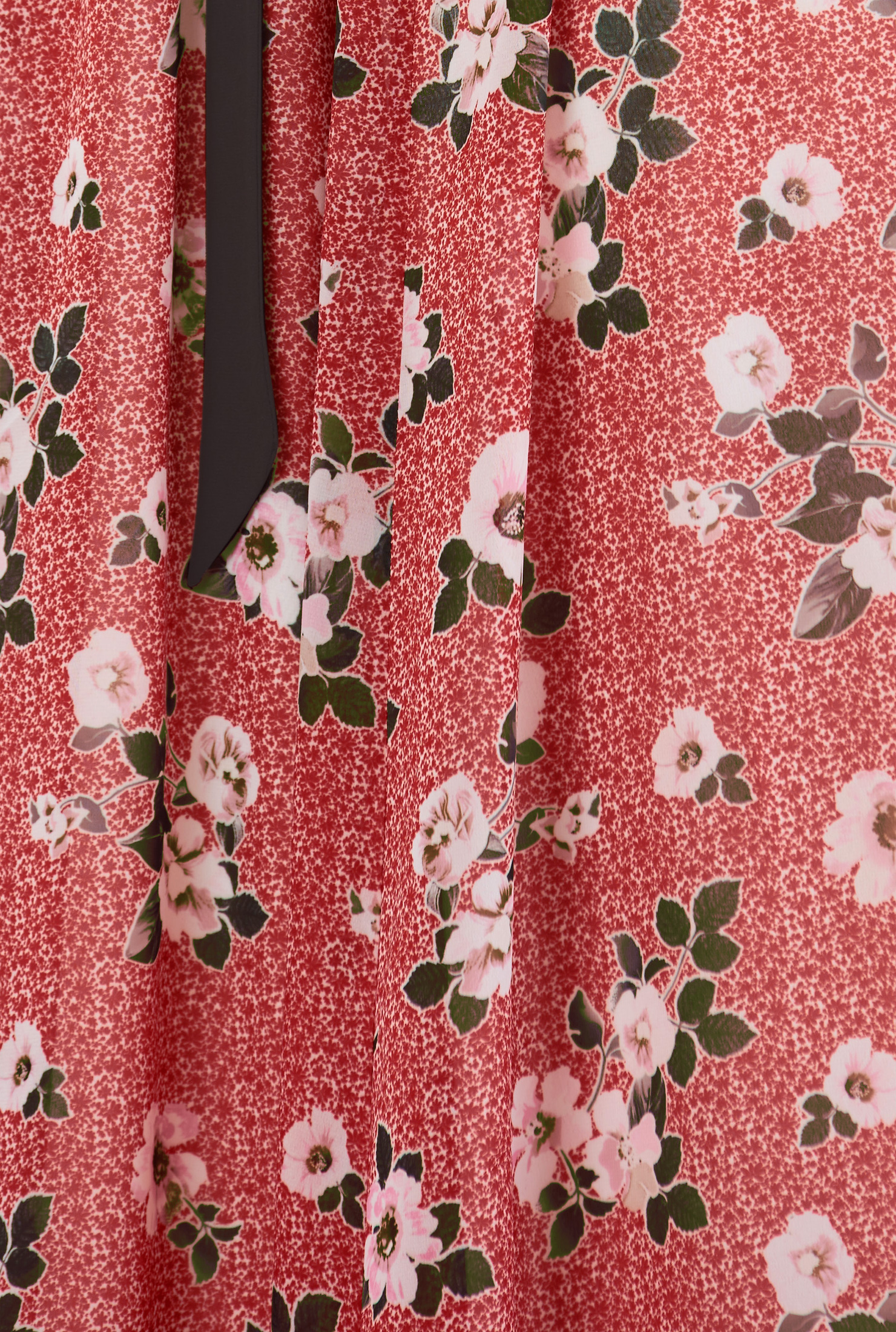 Shop Tie neck floral print maxi dress eShakti