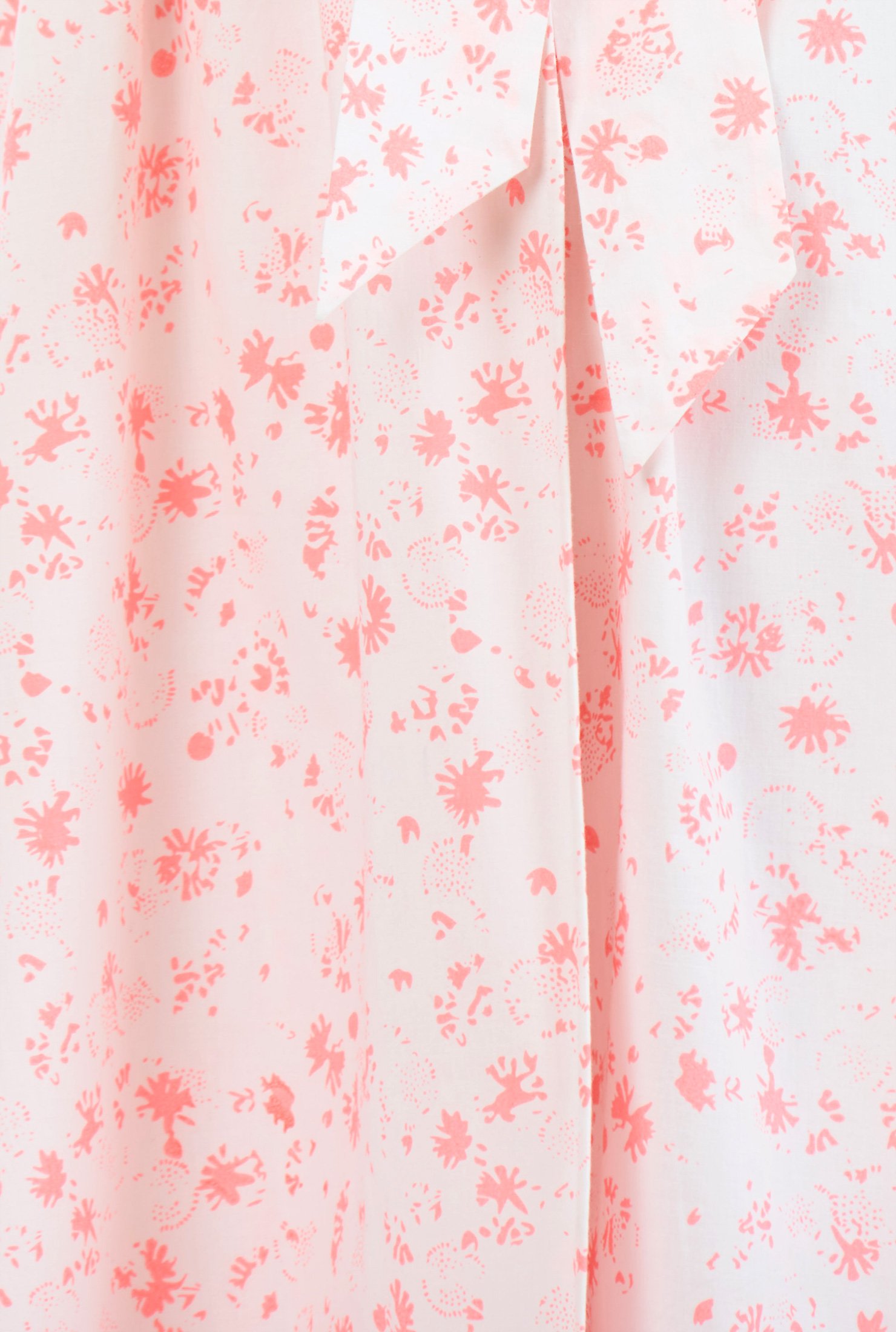 Shop Ruffled graphic print cotton wrap dress | eShakti