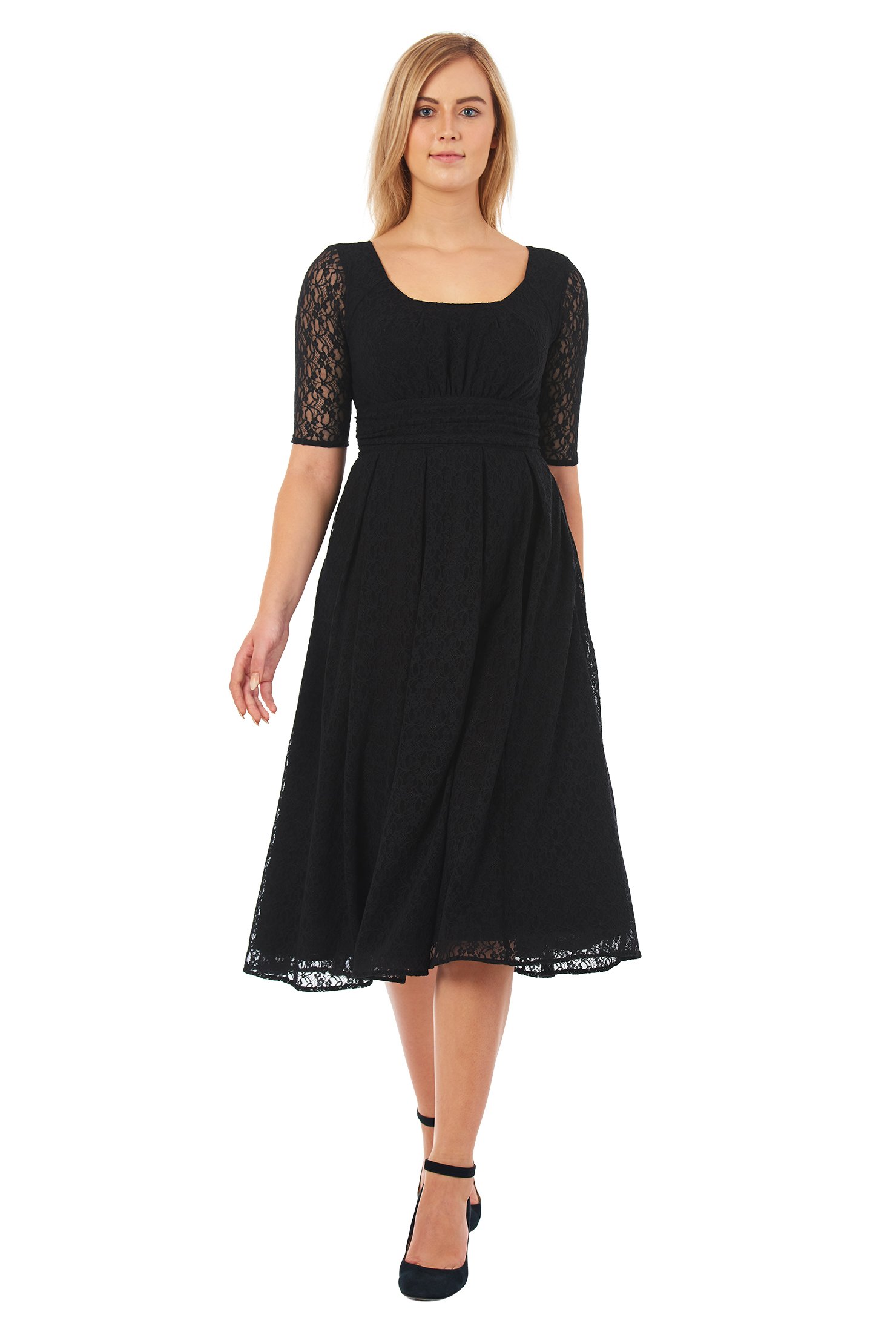 Shop Chelsea lace dress | eShakti