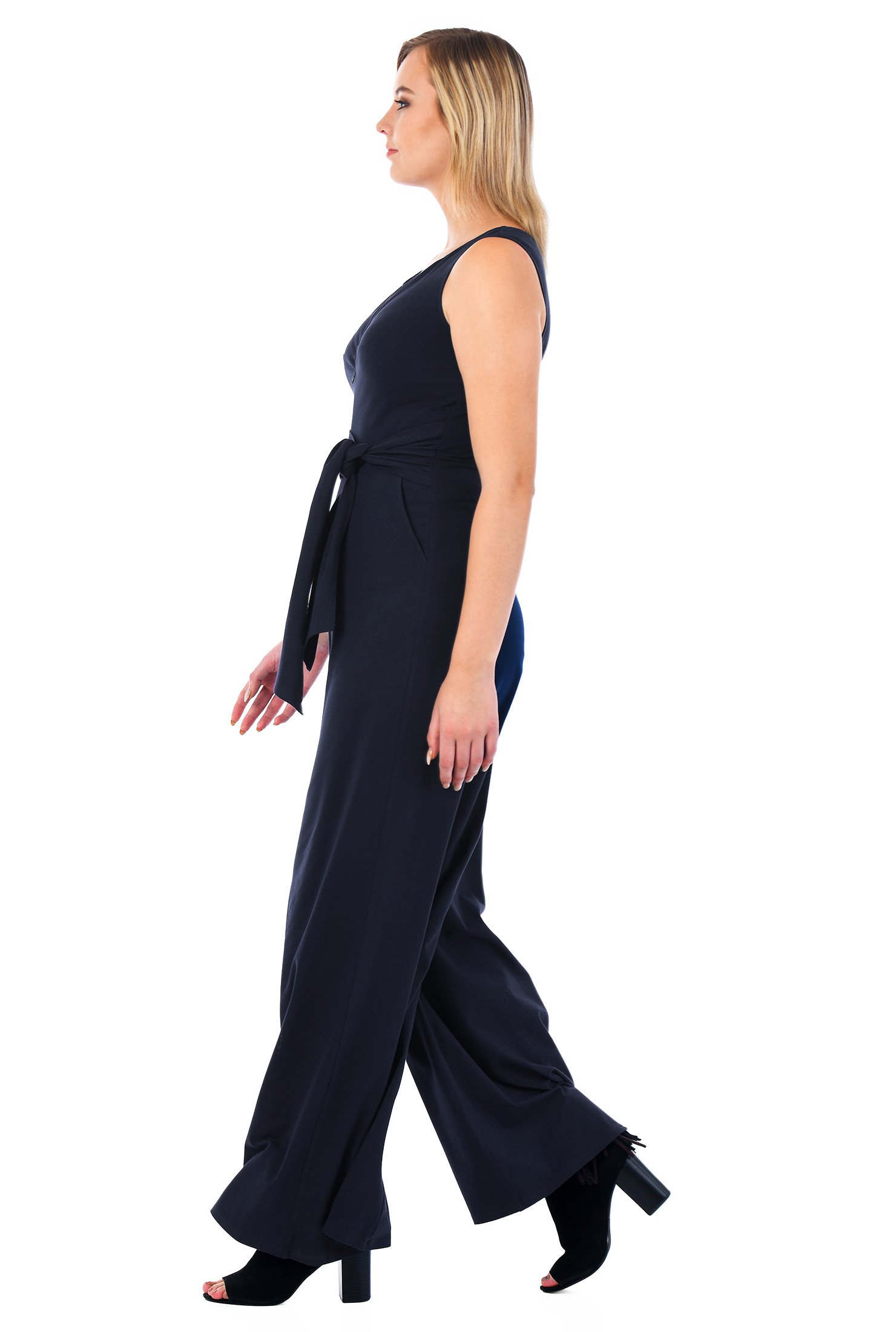 jersey knit jumpsuit