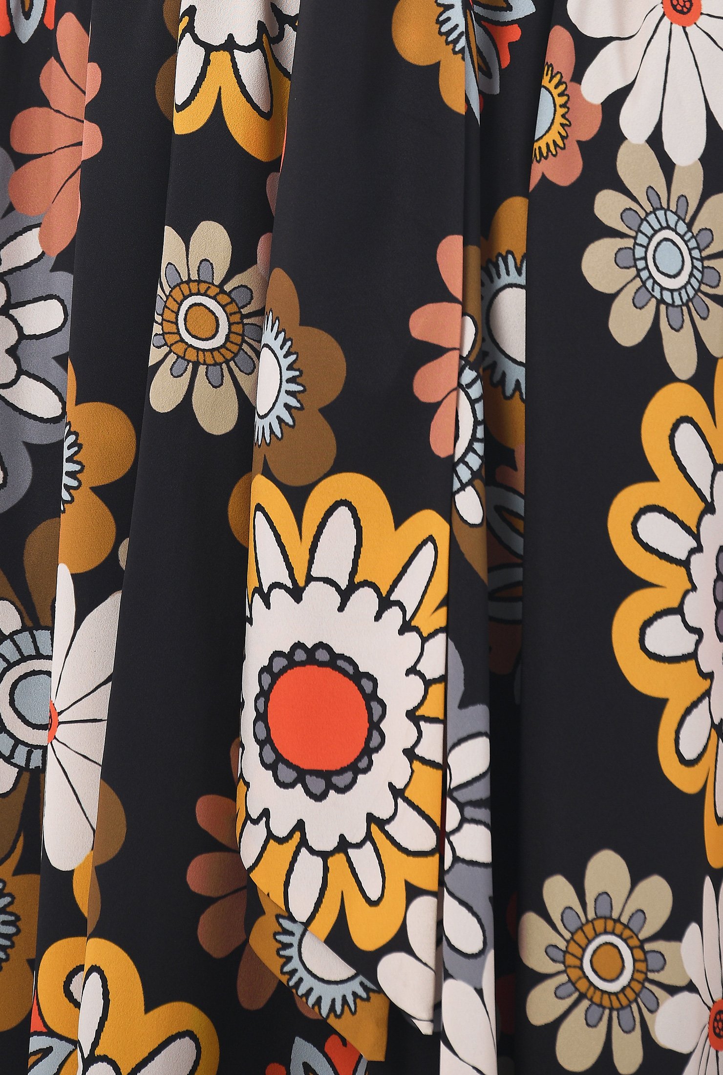 Shop Floral print crepe sash tie blouson dress | eShakti