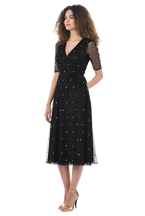 épine label tulle rib onepice black dot épine label tulle rib onepice black dot