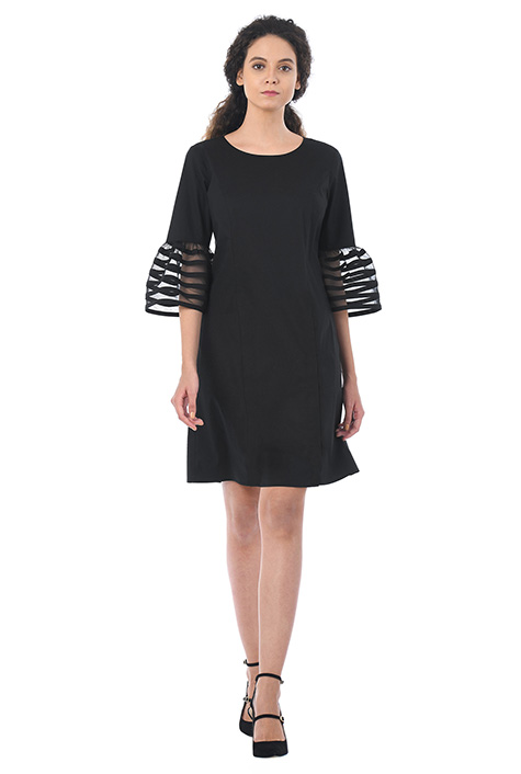 red polka dot tea dress