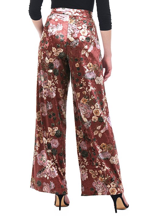 Amazon.com: FLORIANA Womens Velvet Pants Embroidered Floral Pants Soft  Graphic Sweatpants, Blue, Large : Clothing, Shoes & Jewelry
