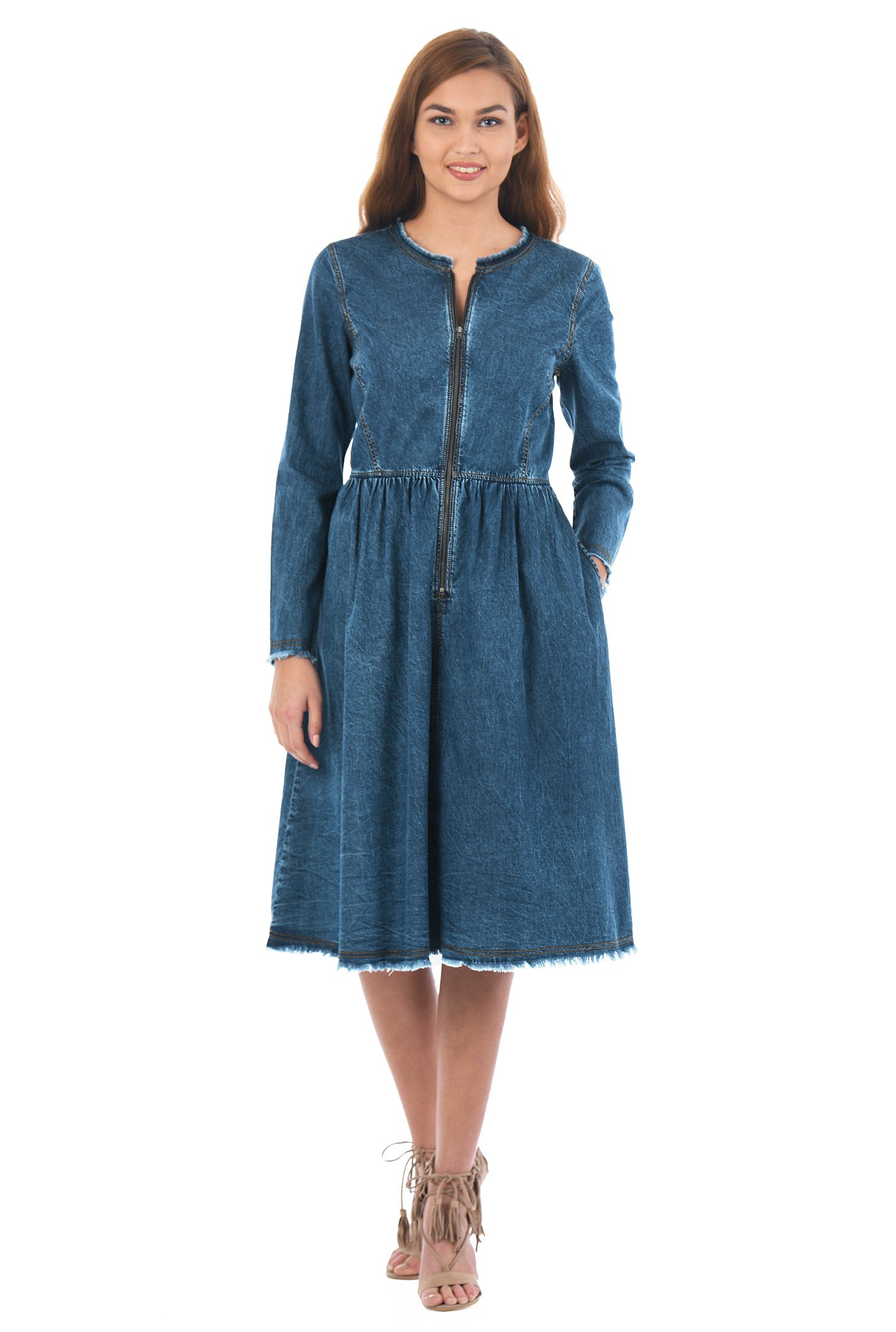 eshakti denim dress