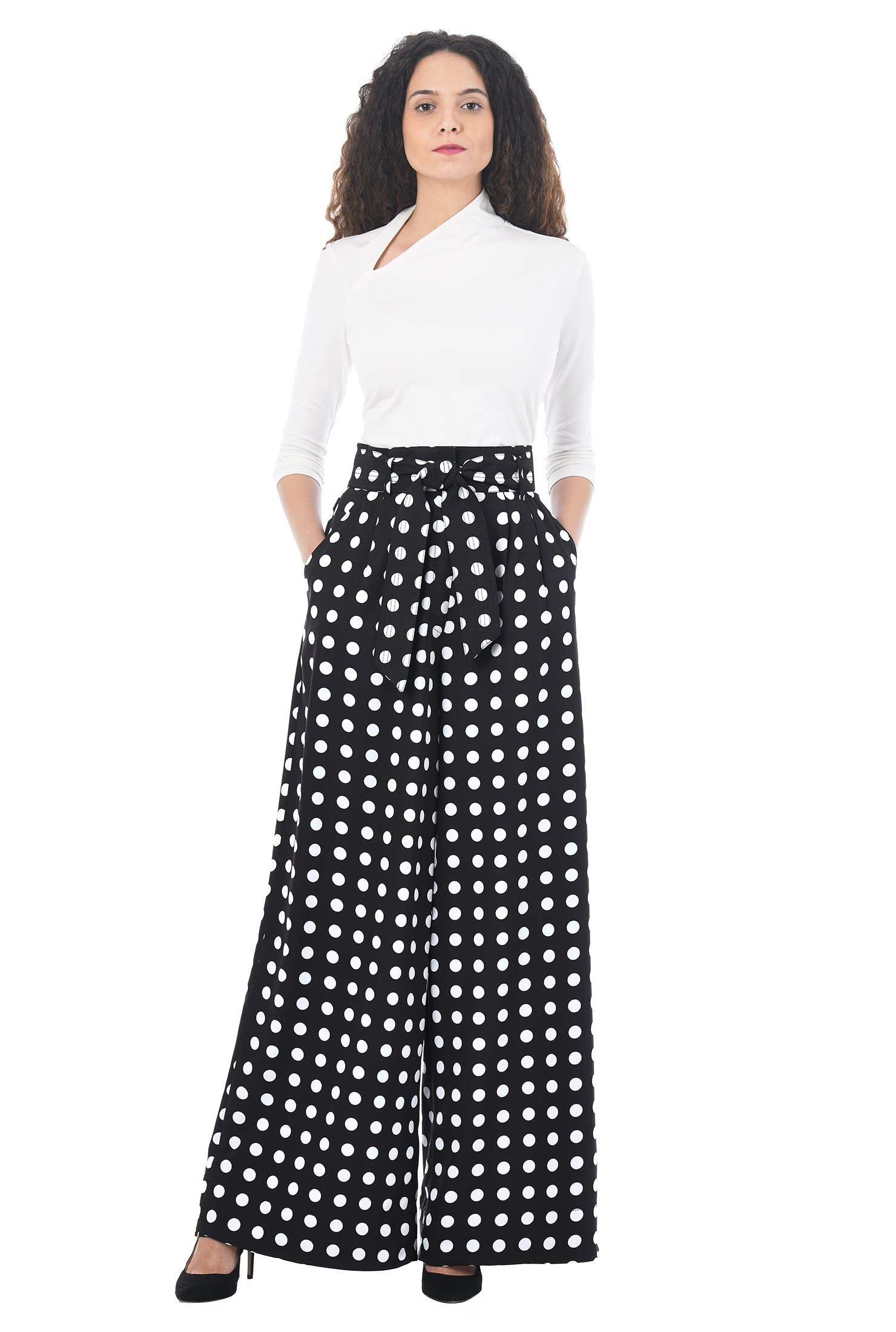 crepe palazzo pants online