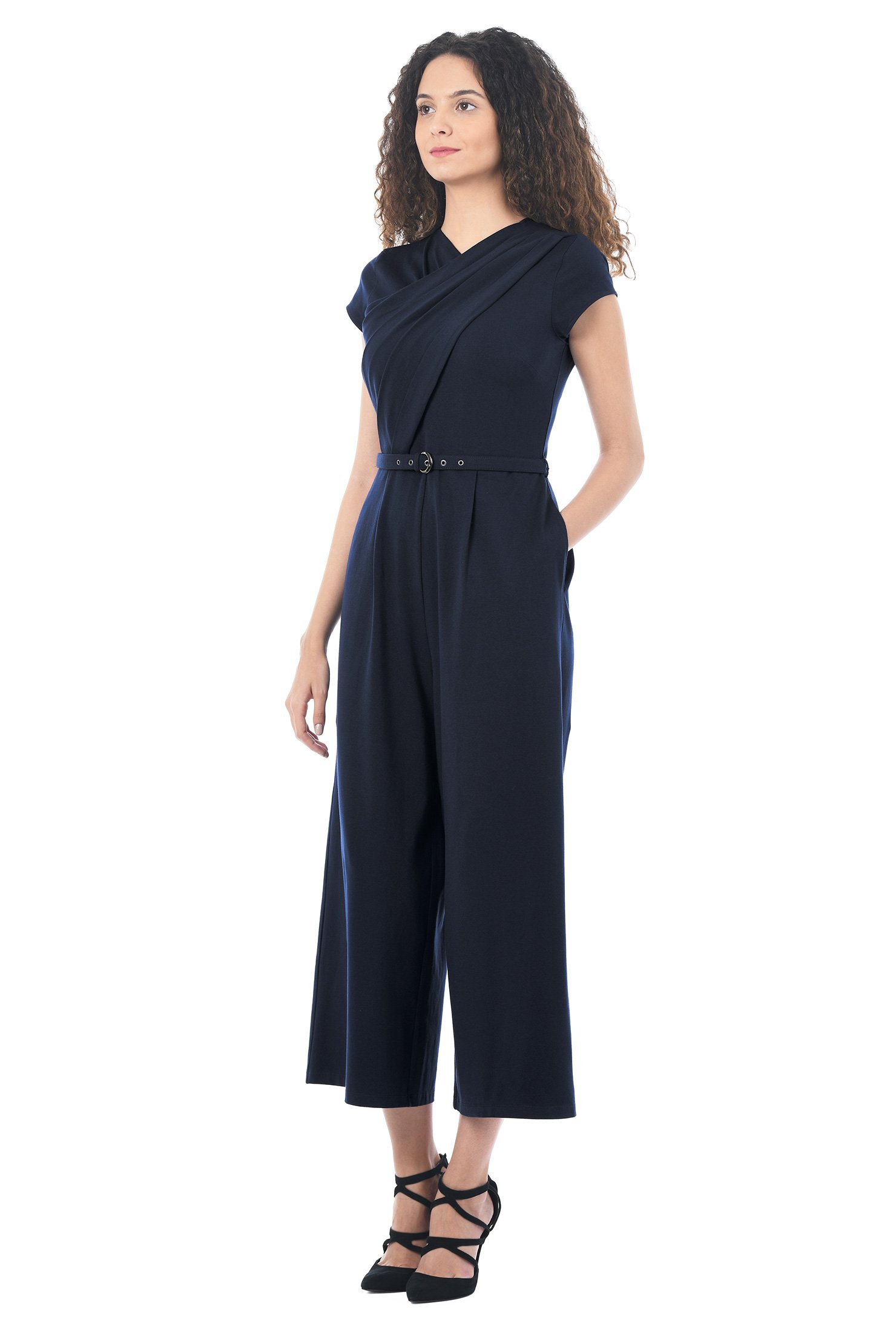 jersey knit jumpsuit