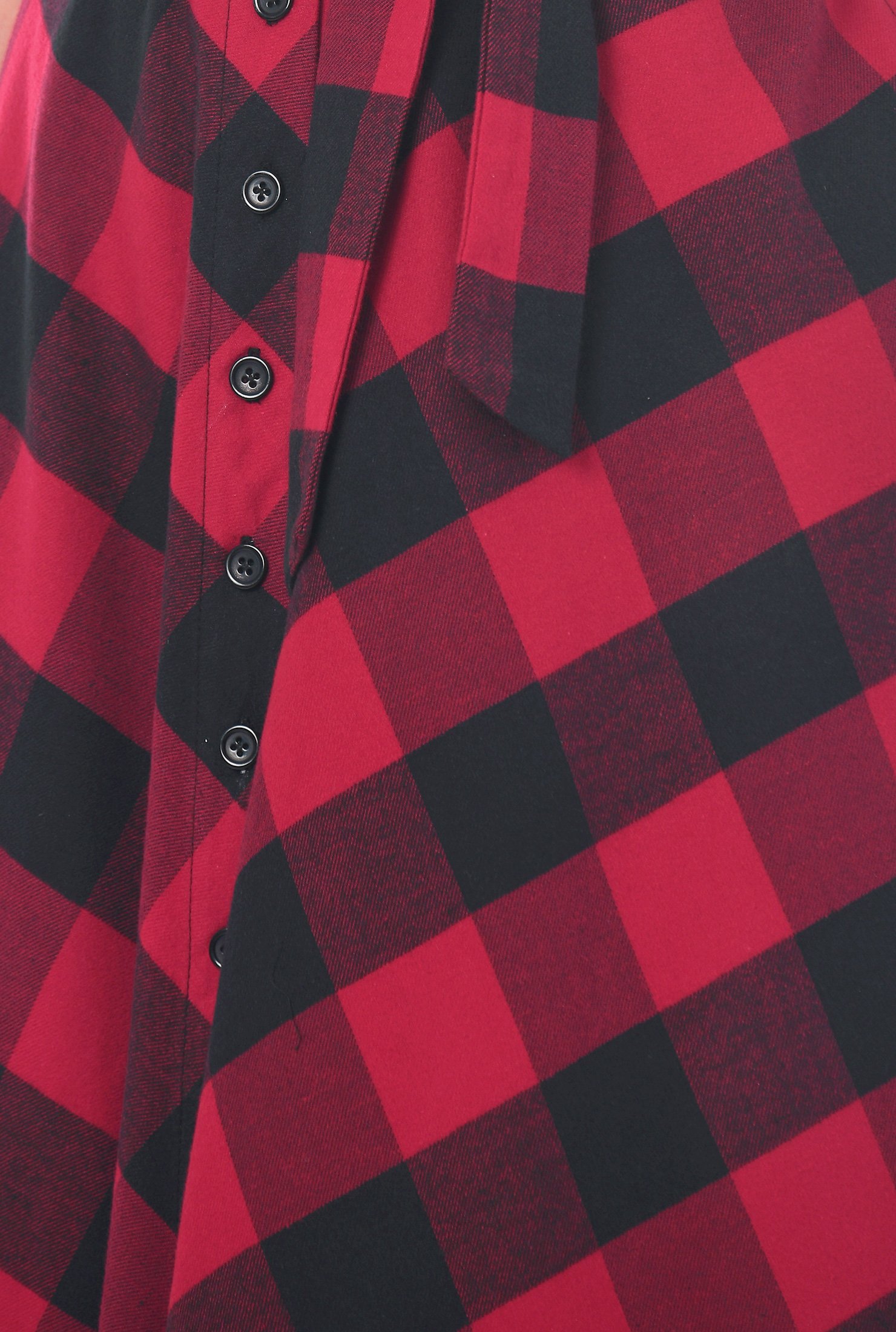 buffalo plaid shirtdress