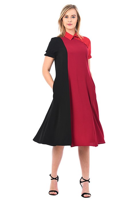 Colorblock shift dress best sale