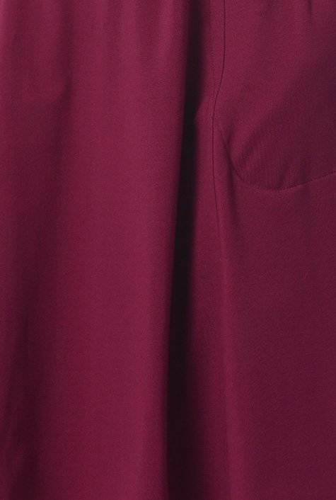 Shop Bell sleeve cotton knit belted dress | eShakti
