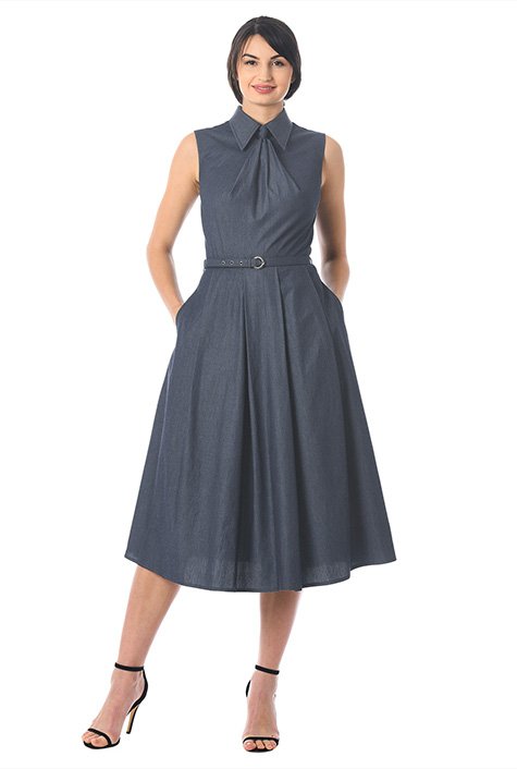 Eshakti chambray outlet dress