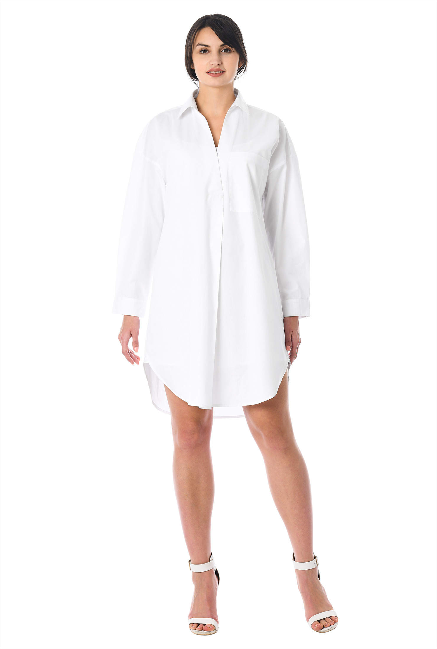 Hxxm cotton poplin dress pink Clearance