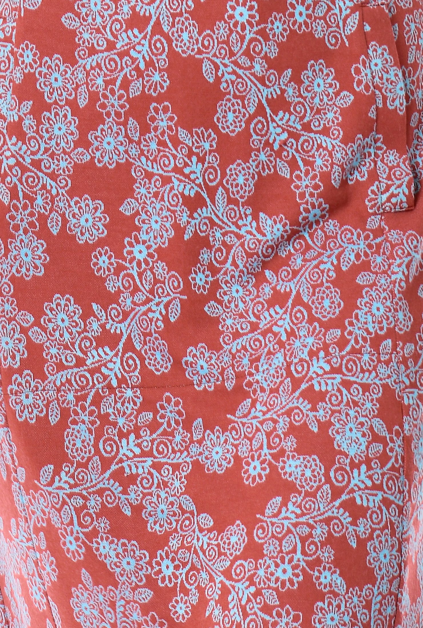 Shop Floral cotton jacquard knit shift dress | eShakti