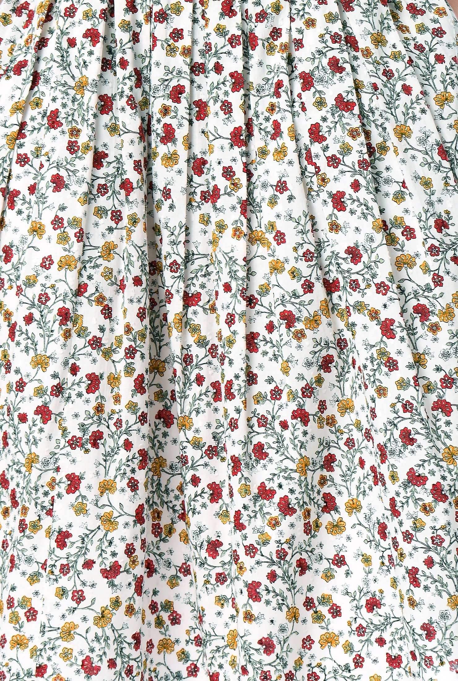Shop Floral print cotton belted shirtdress | eShakti