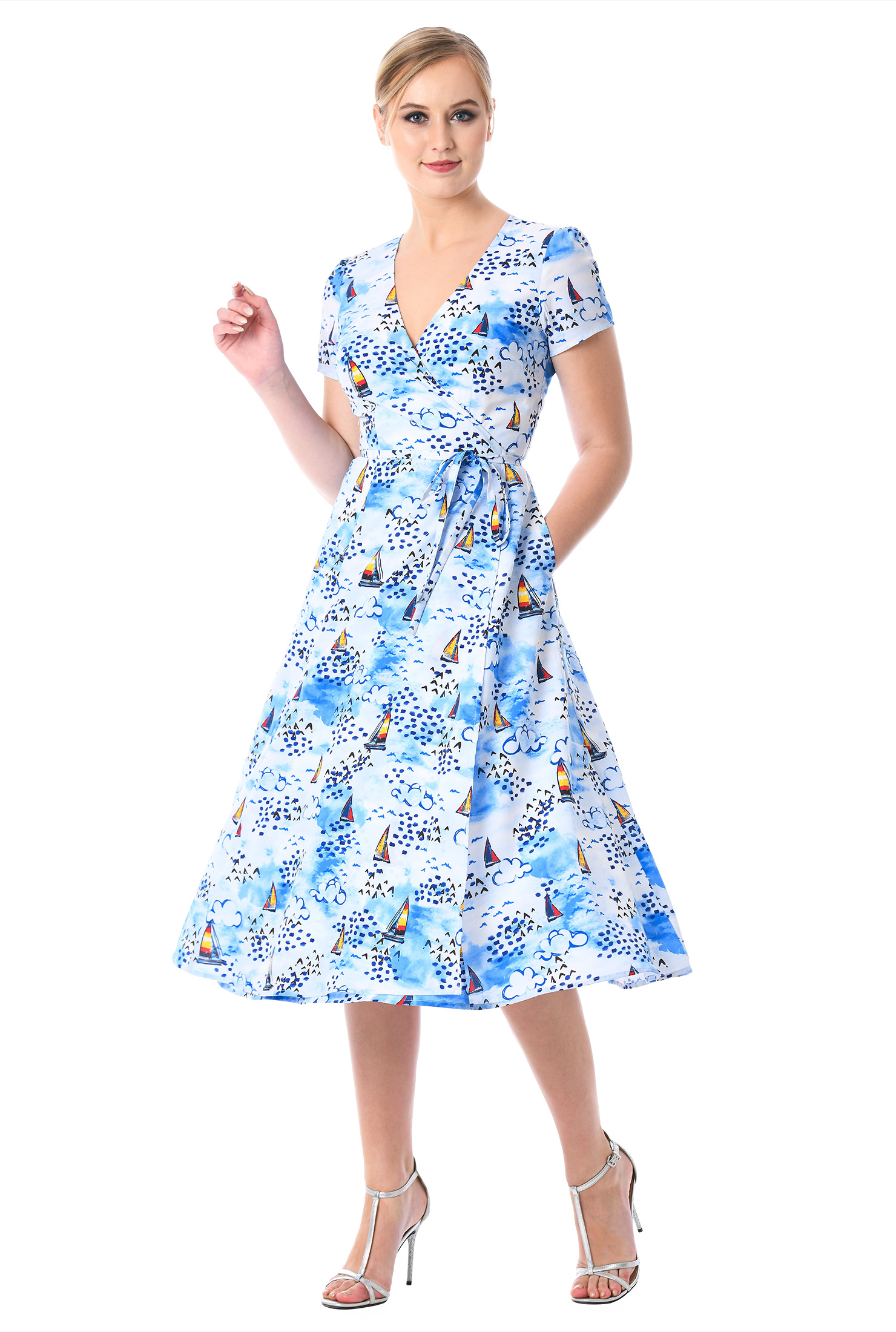 in the style wrap dress