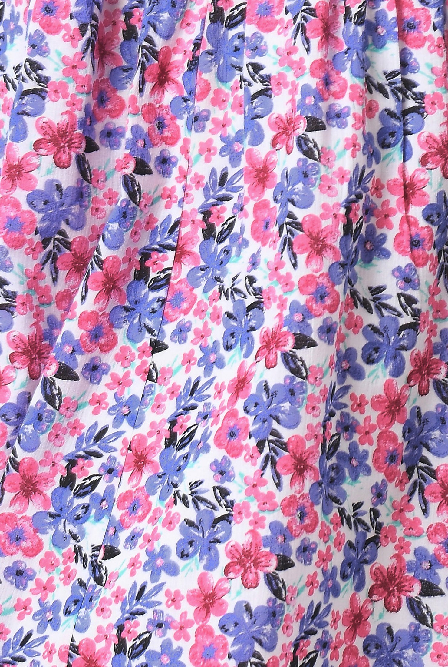 Shop Floral print cotton belted dress | eShakti
