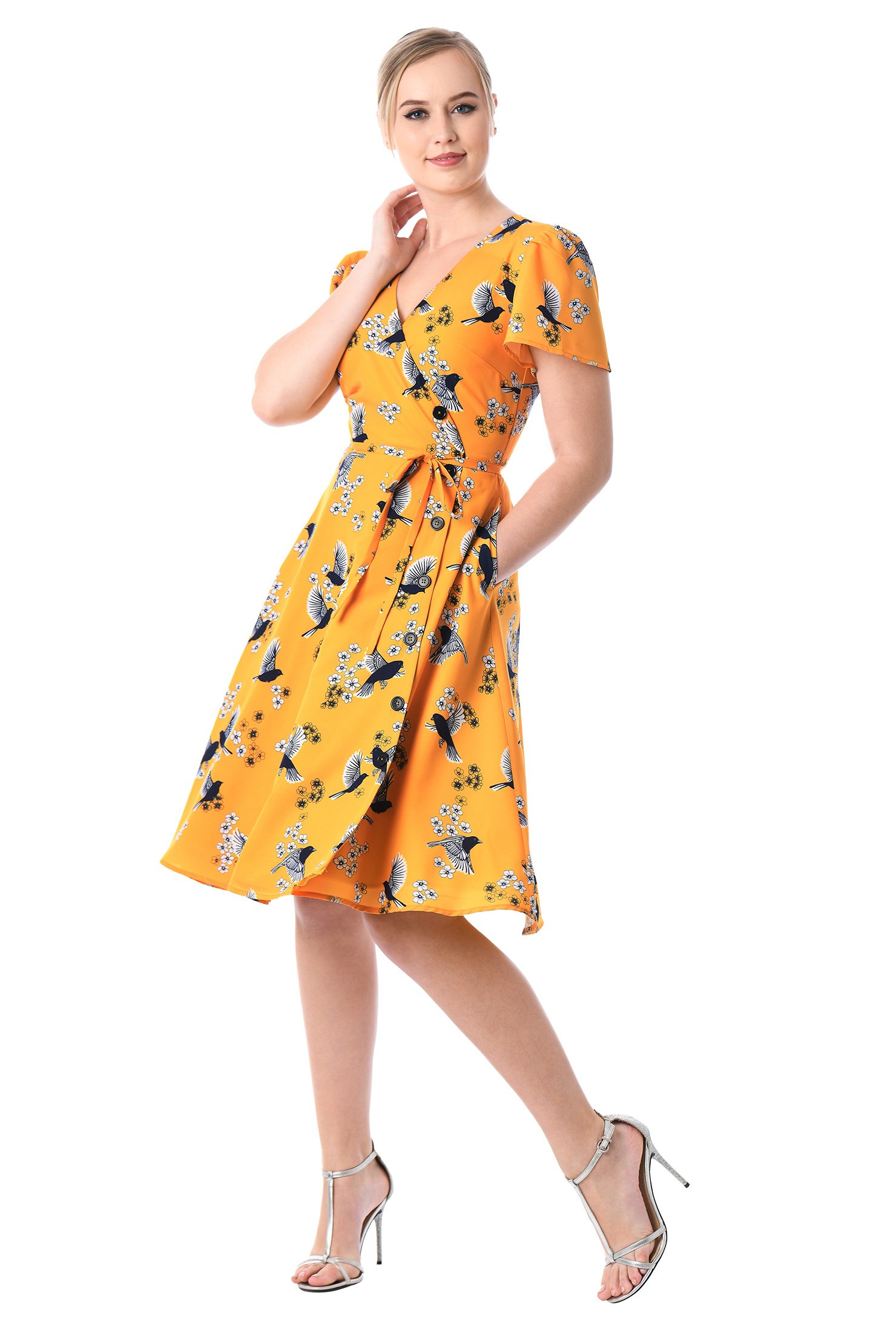 eshakti yellow dress